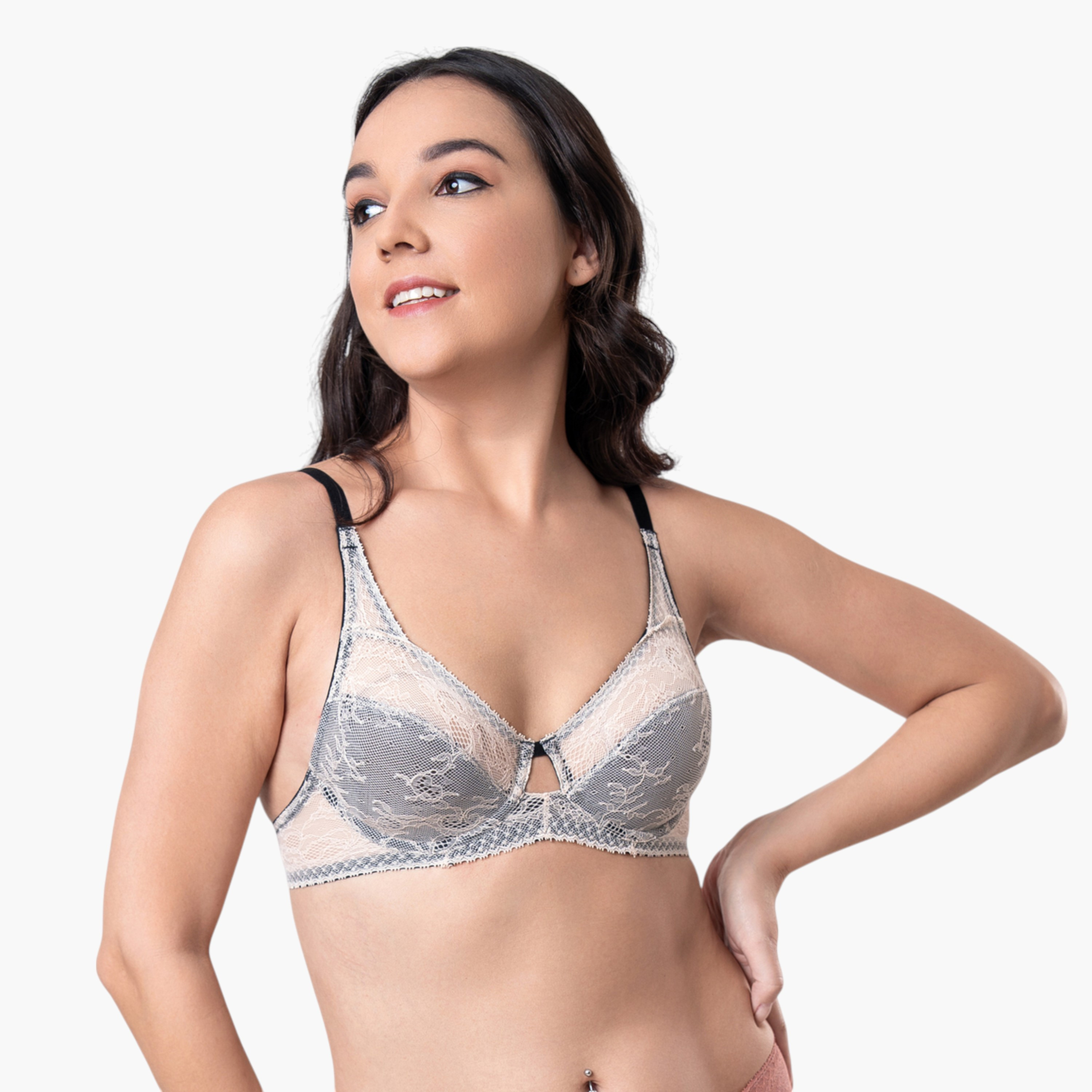 Aadaraya Lace Detail Bra with Hook and Eye Closure-women-clothing-lingerie-bras-image-9