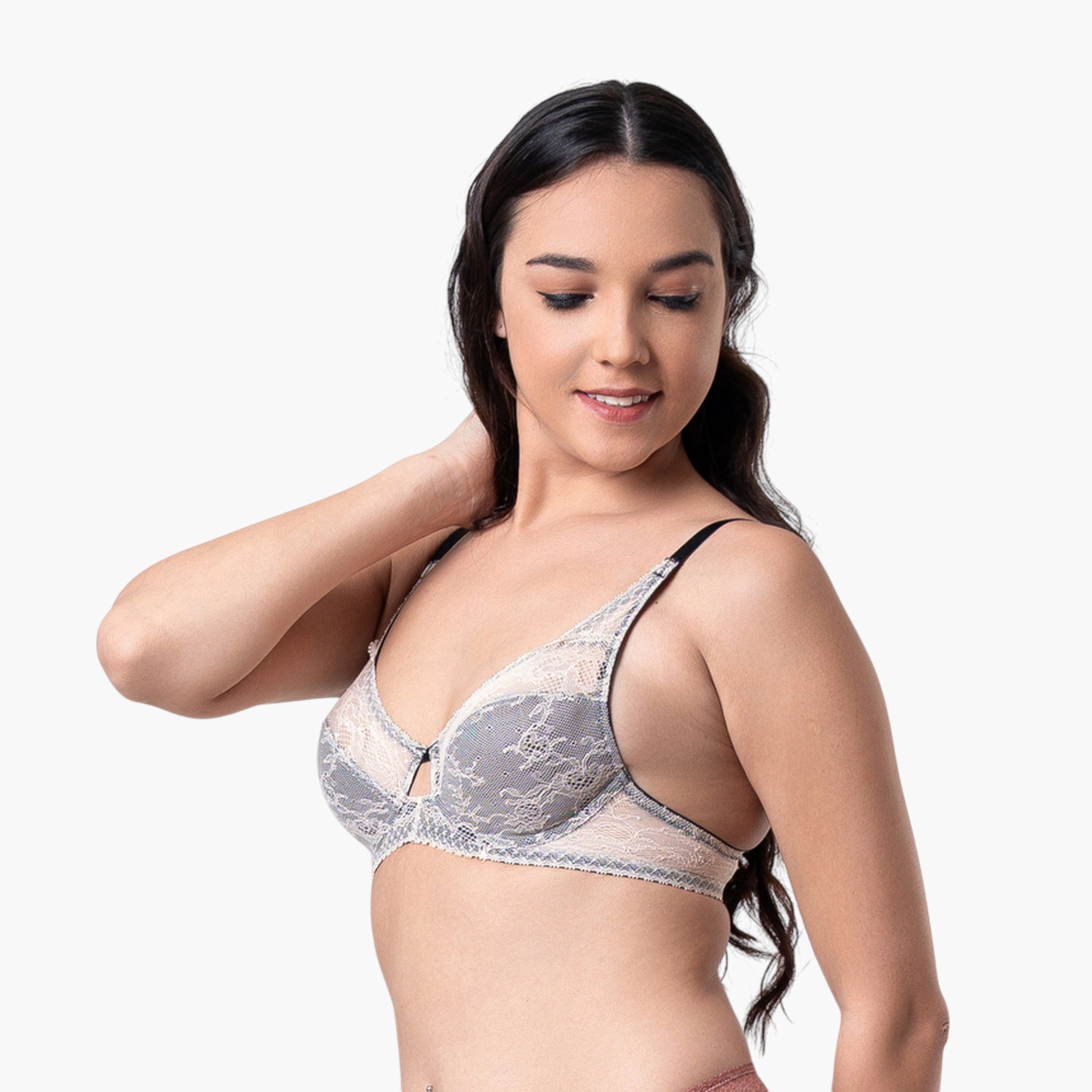 Aadaraya Lace Detail Bra with Hook and Eye Closure-women-clothing-lingerie-bras-image-10