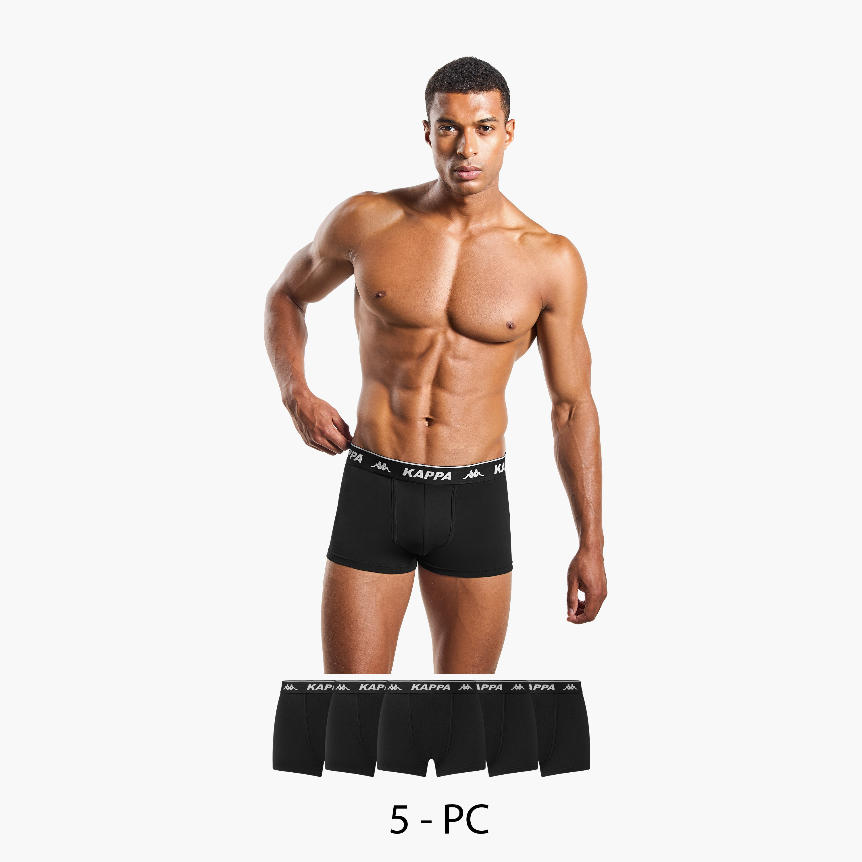 Set of 5 - Kappa Trunk Briefs with Elasticated Waistband-men-clothing-innerwear-underwear-image-1