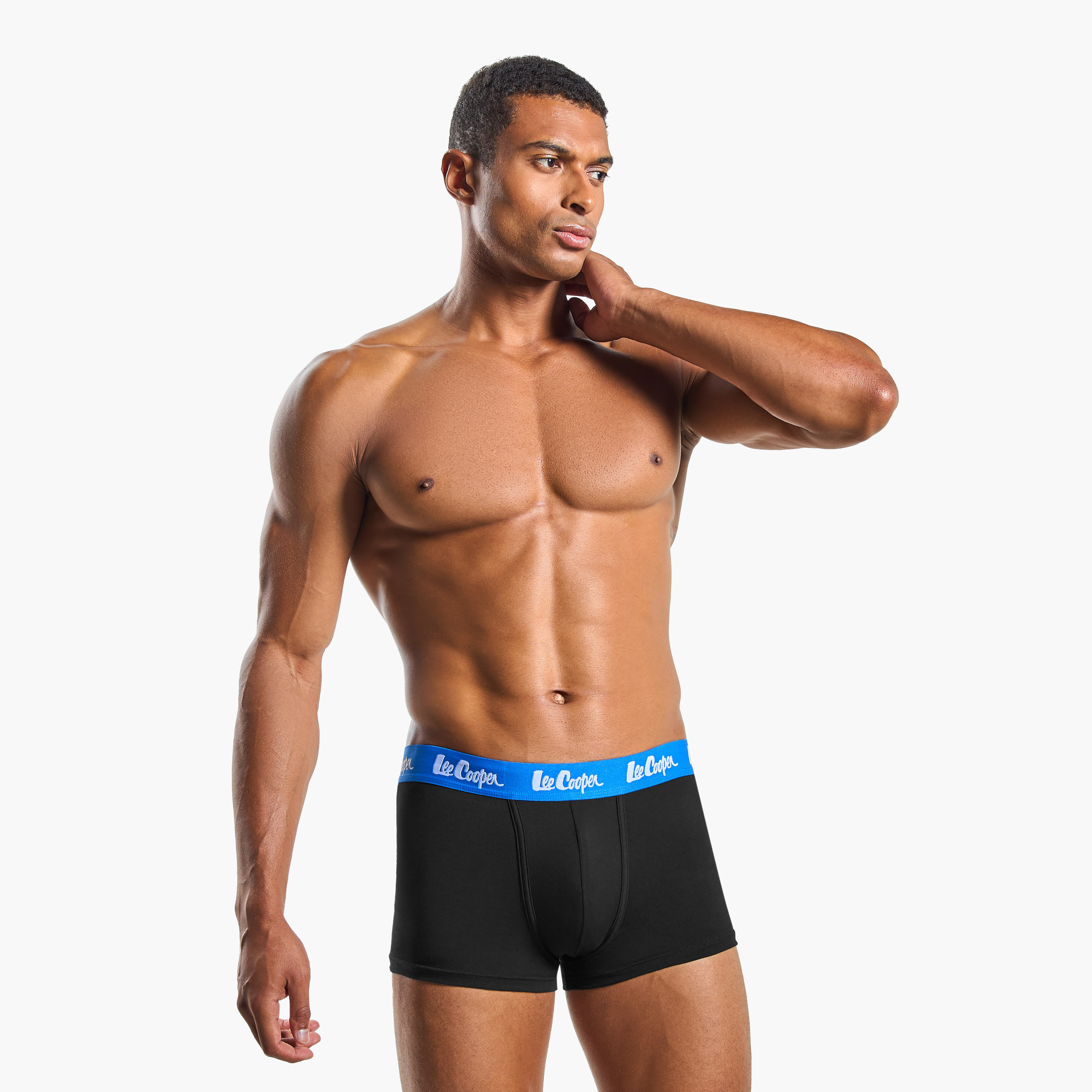 Set of 3 - Lee Cooper Trunk Briefs with Elasticated Waistband-men-clothing-innerwear-underwear-image-3