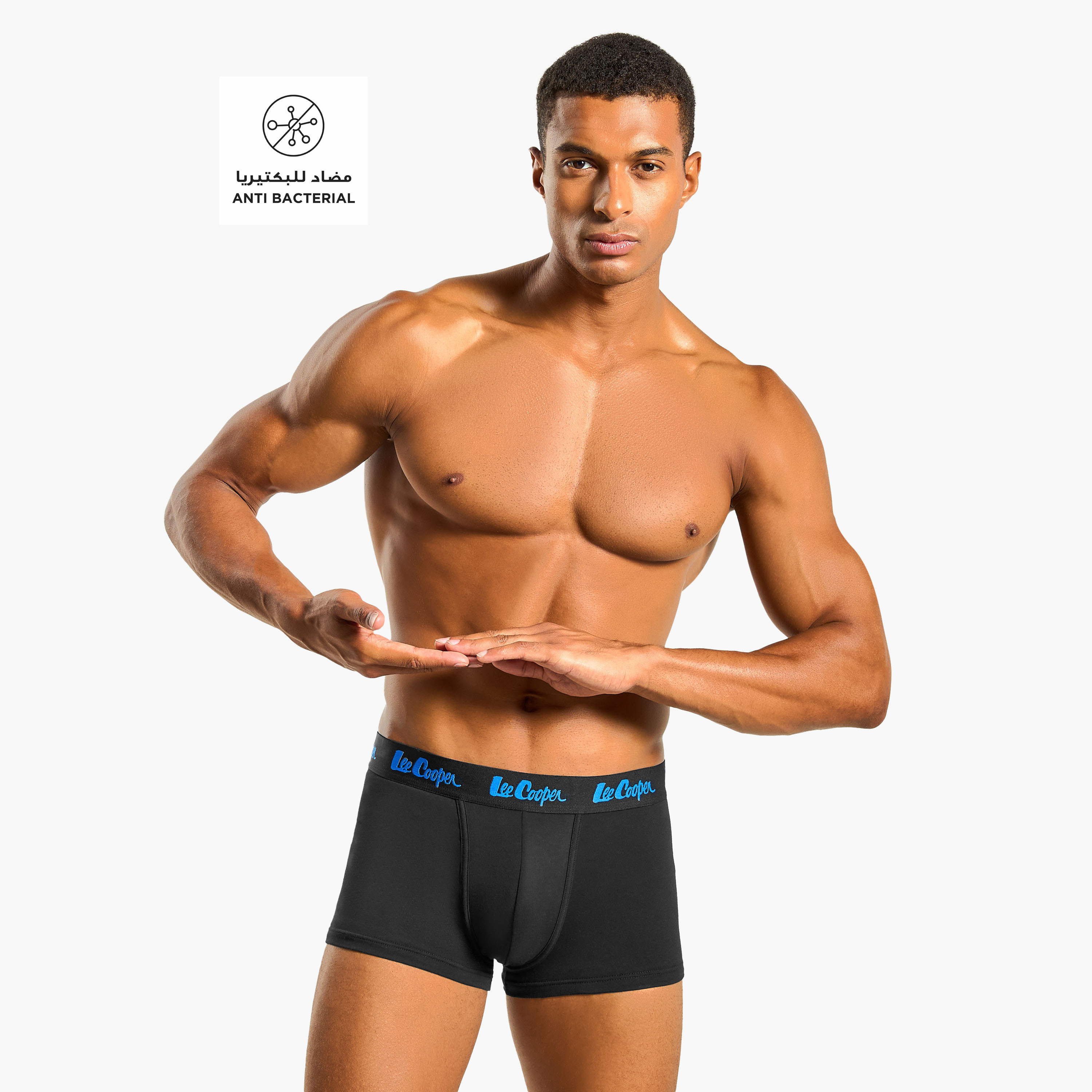 Set of 3 - Lee Cooper Trunk Briefs with Elasticated Waistband-men-clothing-innerwear-underwear-image-2