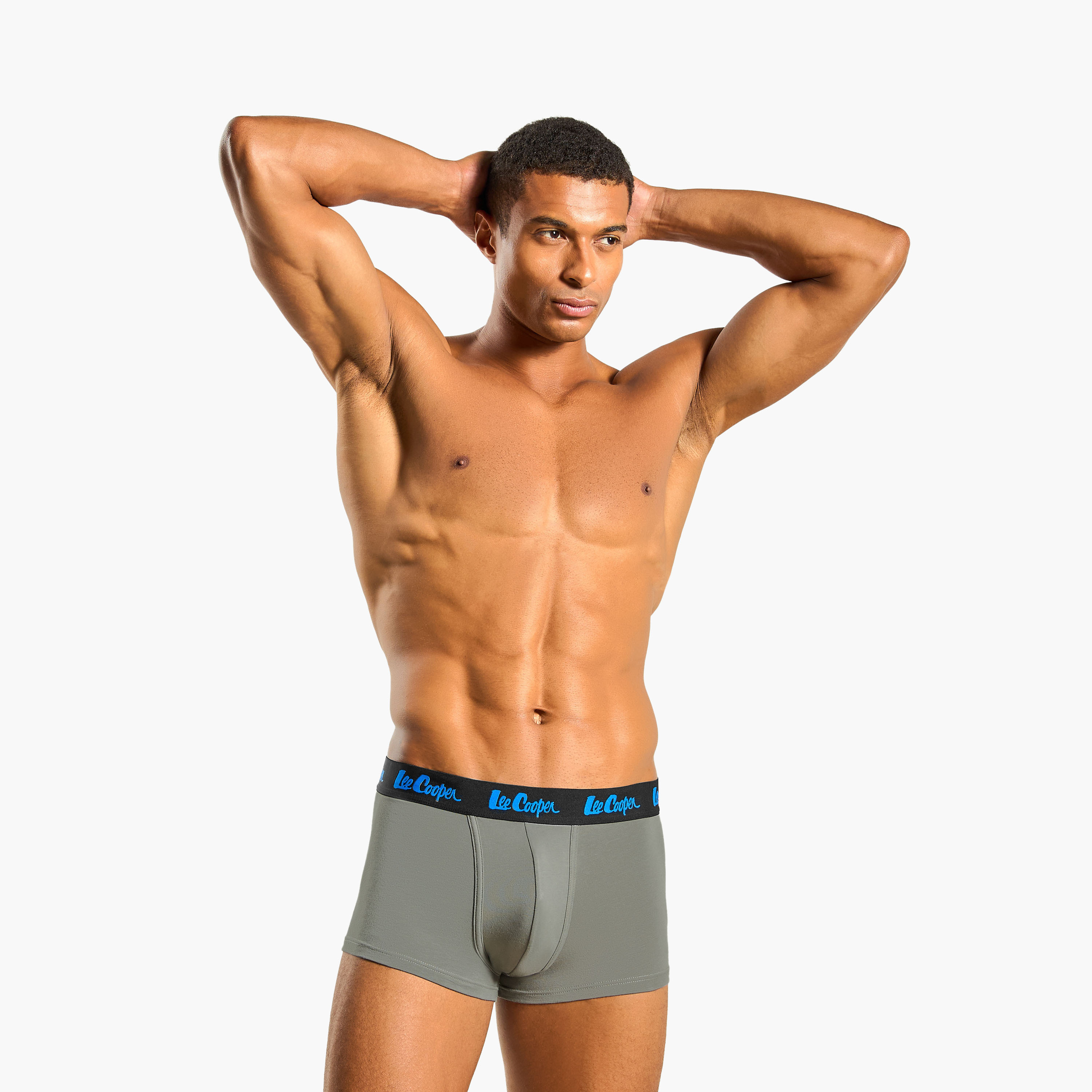 Set of 3 - Lee Cooper Trunk Briefs with Elasticated Waistband-men-clothing-innerwear-underwear-image-5