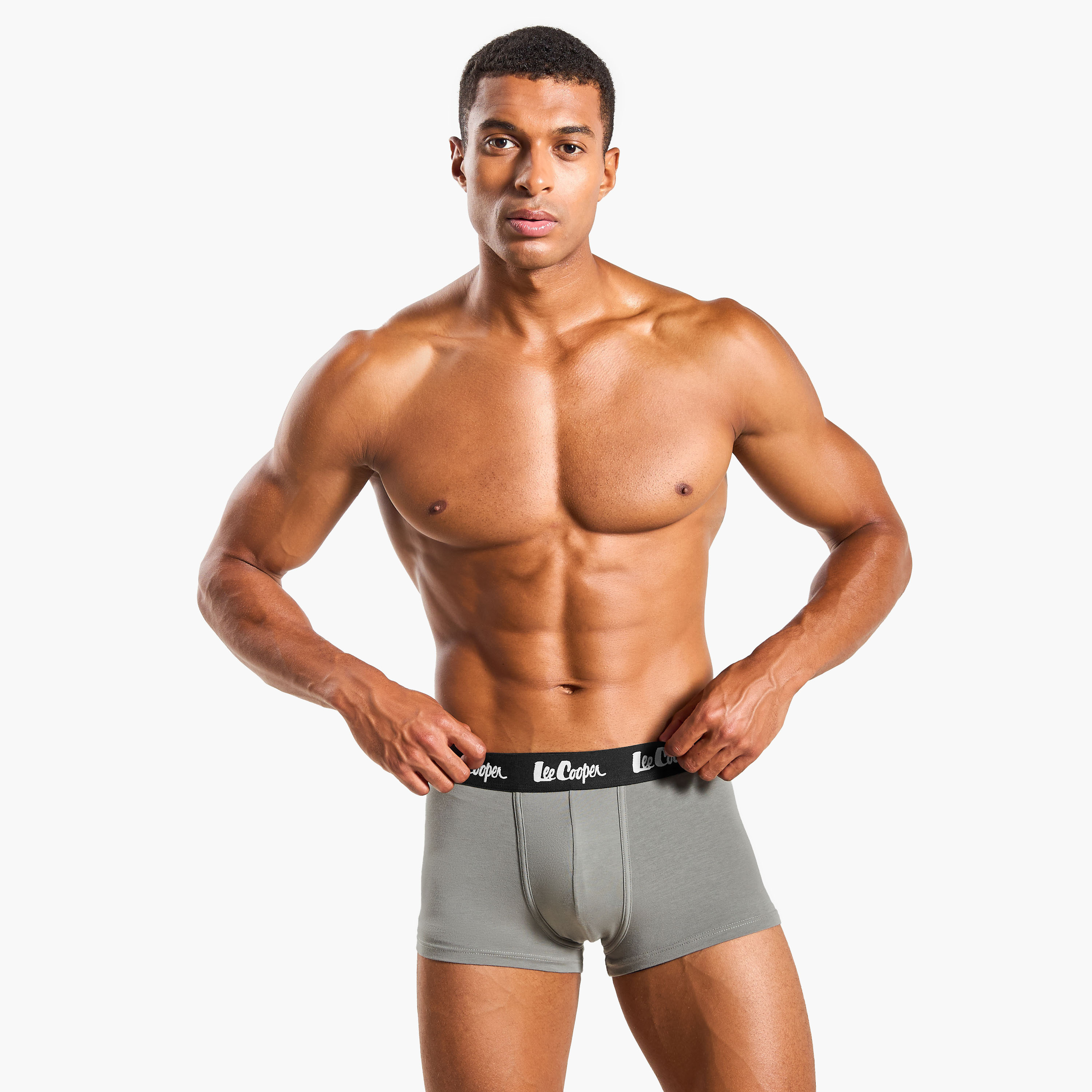 Set of 5 - Lee Cooper Trunk Briefs with Elasticated Waistband-men-clothing-innerwear-underwear-image-3