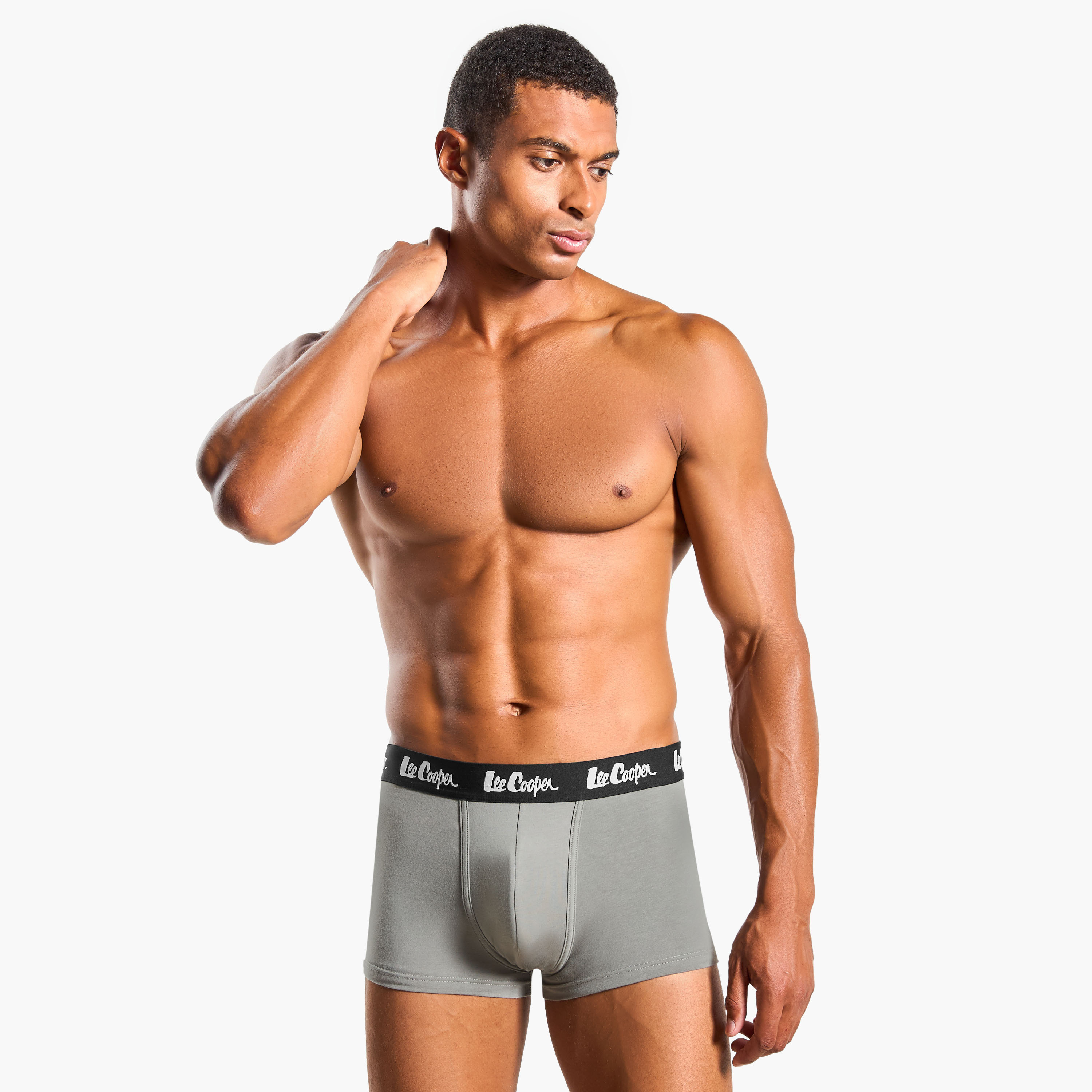 Set of 5 - Lee Cooper Trunk Briefs with Elasticated Waistband-men-clothing-innerwear-underwear-image-4