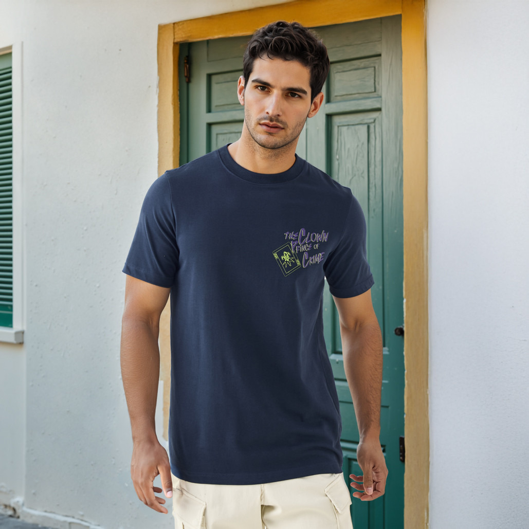 The Joker Print T-shirt with Crew Neck and Short Sleeves-men-clothing-tshirtsandpolos-tshirts-image-3