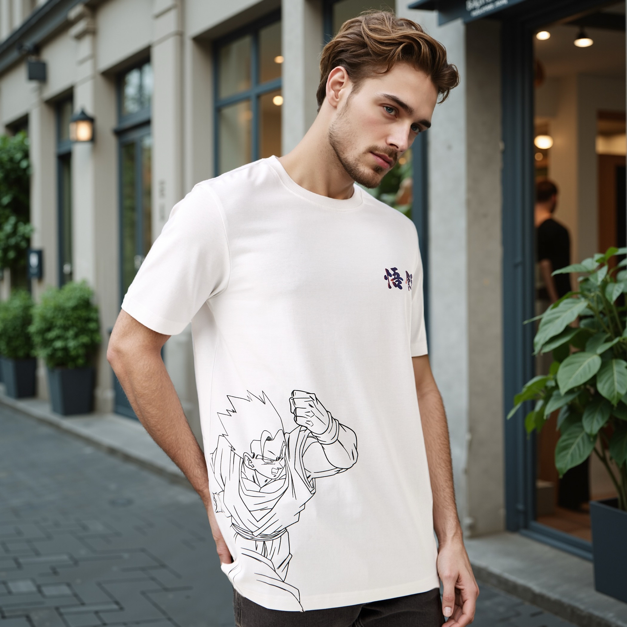تيشيرت بياقة ضيقة وطبعات-men-clothing-tshirtsandpolos-tshirts-image-3
