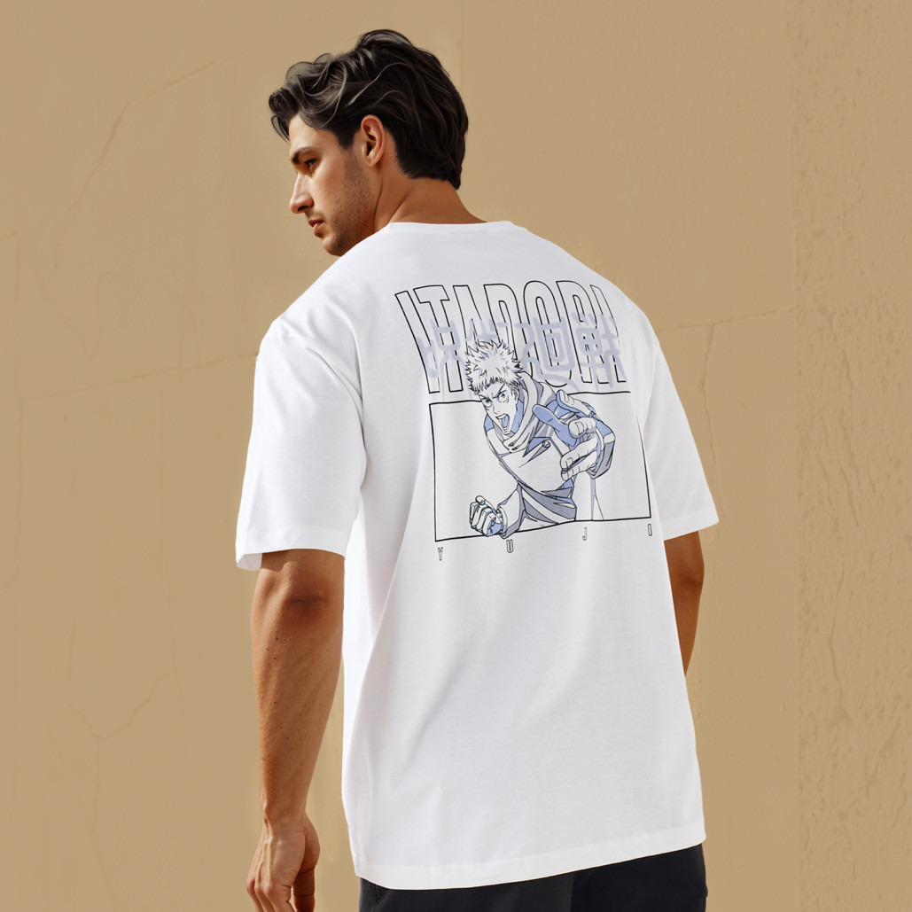 Yuji Itadori Print T-shirt with Crew Neck-men-clothing-tshirtsandpolos-tshirts-image-1