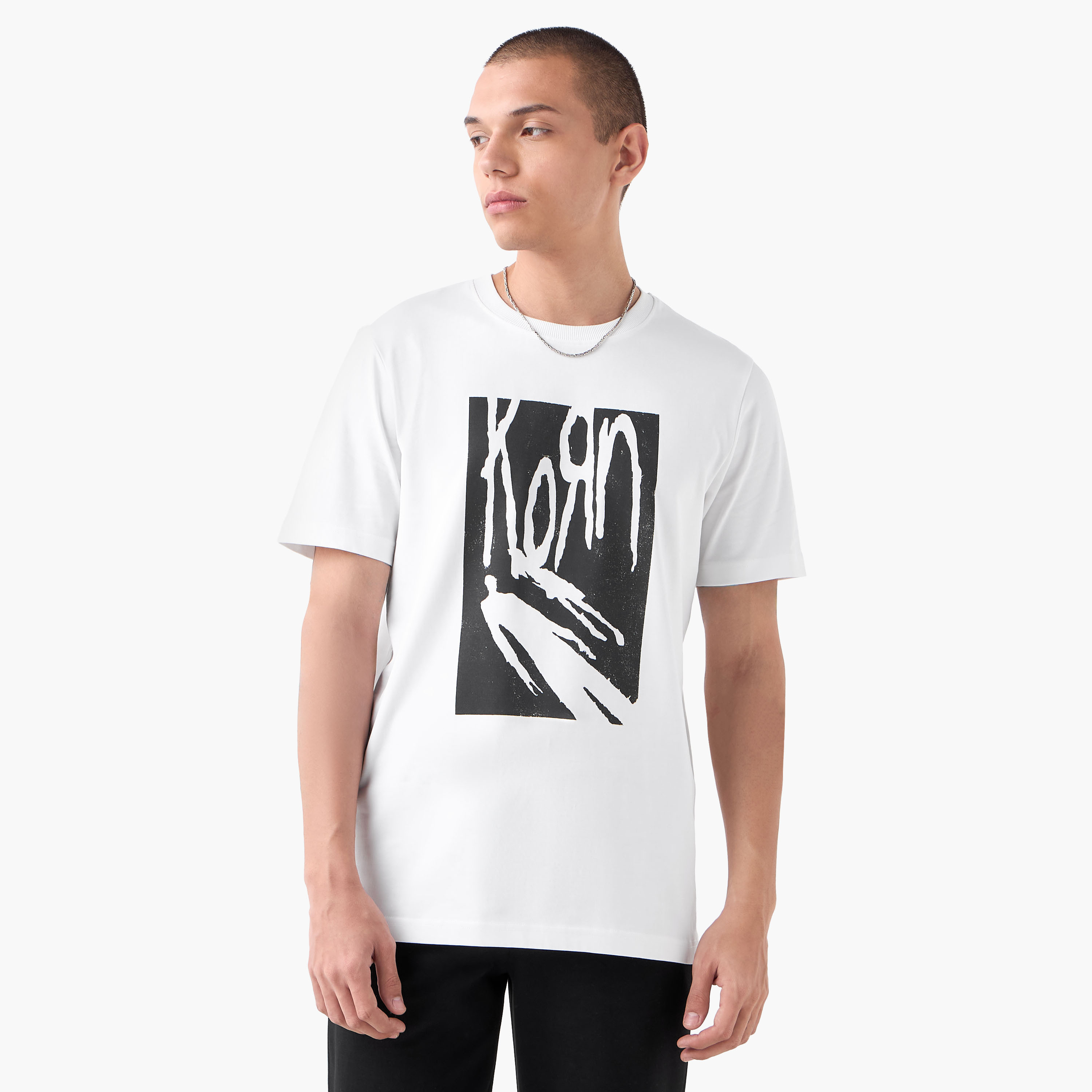 Korn Print T-shirt-men-clothing-tshirtsandpolos-tshirts-image-1