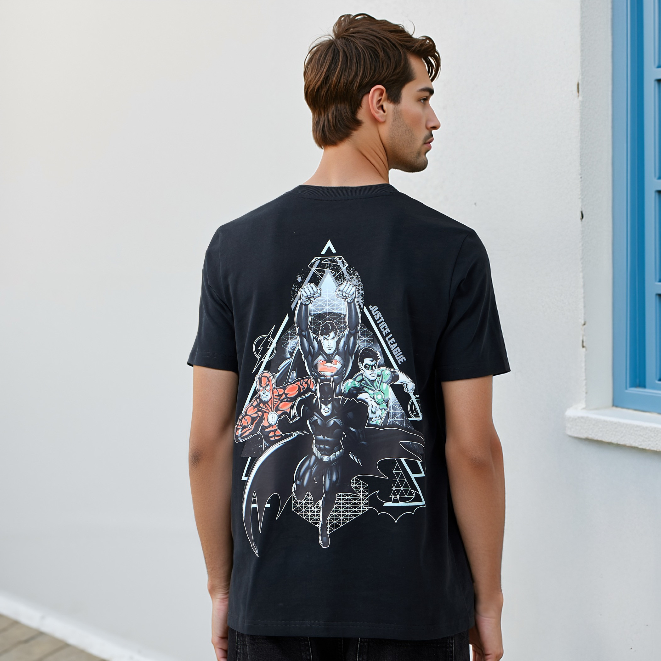 Justice League Print Crew Neck T-shirt-men-clothing-tshirtsandpolos-tshirts-image-1