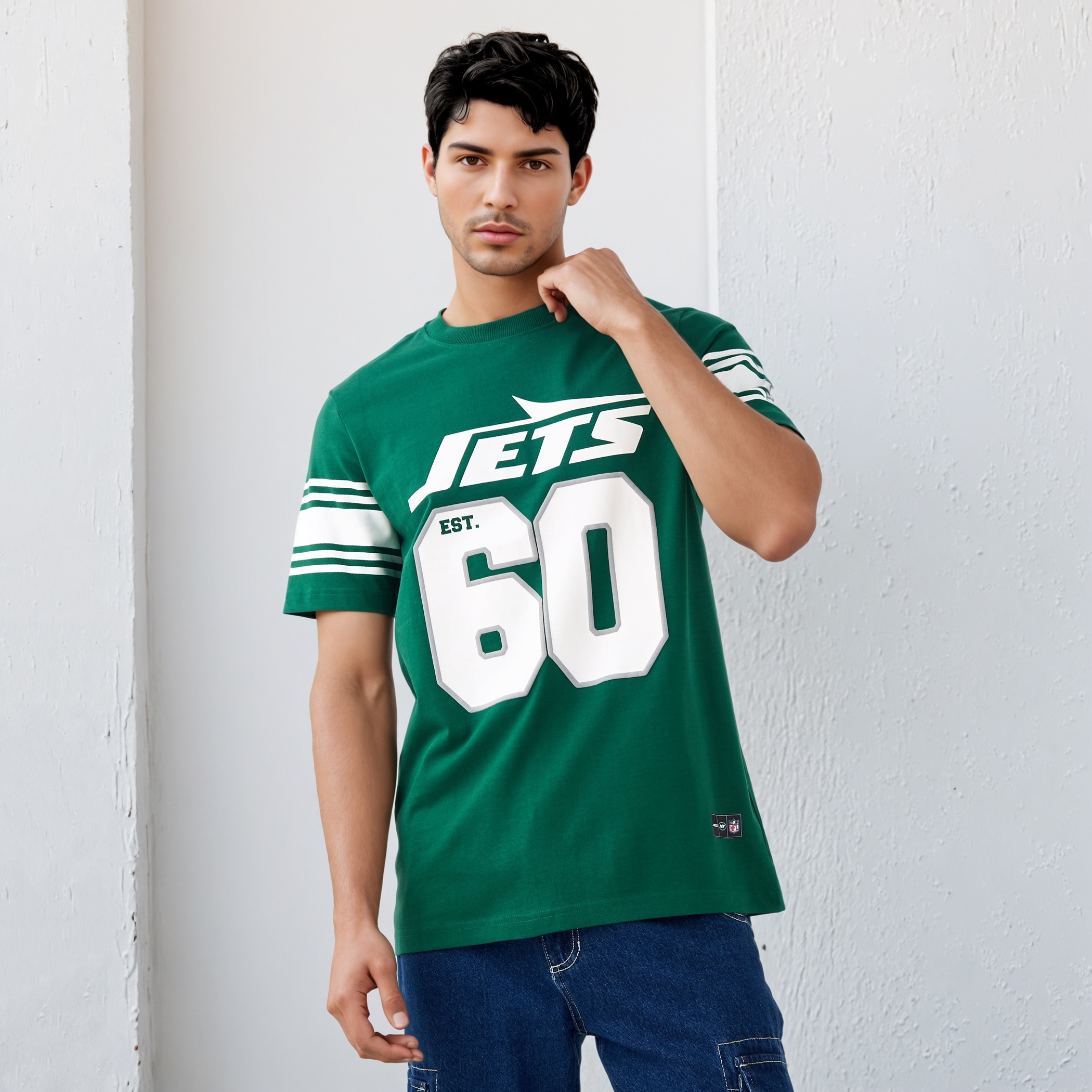 New York Jets NFL Men Regular Fit Crew Neck Short Sleeves T-shirt-men-clothing-tshirtsandpolos-tshirts-image-1