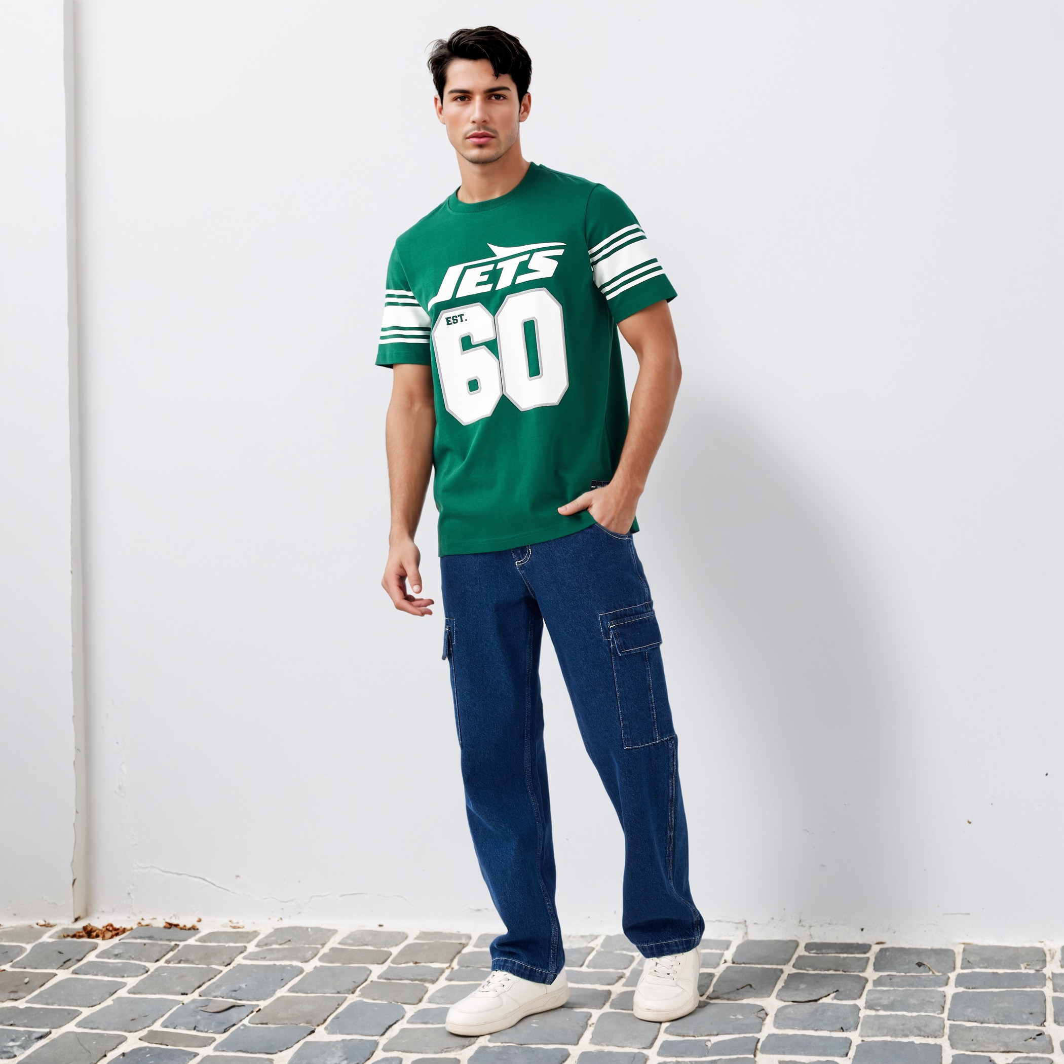 New York Jets NFL Men Regular Fit Crew Neck Short Sleeves T-shirt-men-clothing-tshirtsandpolos-tshirts-image-2