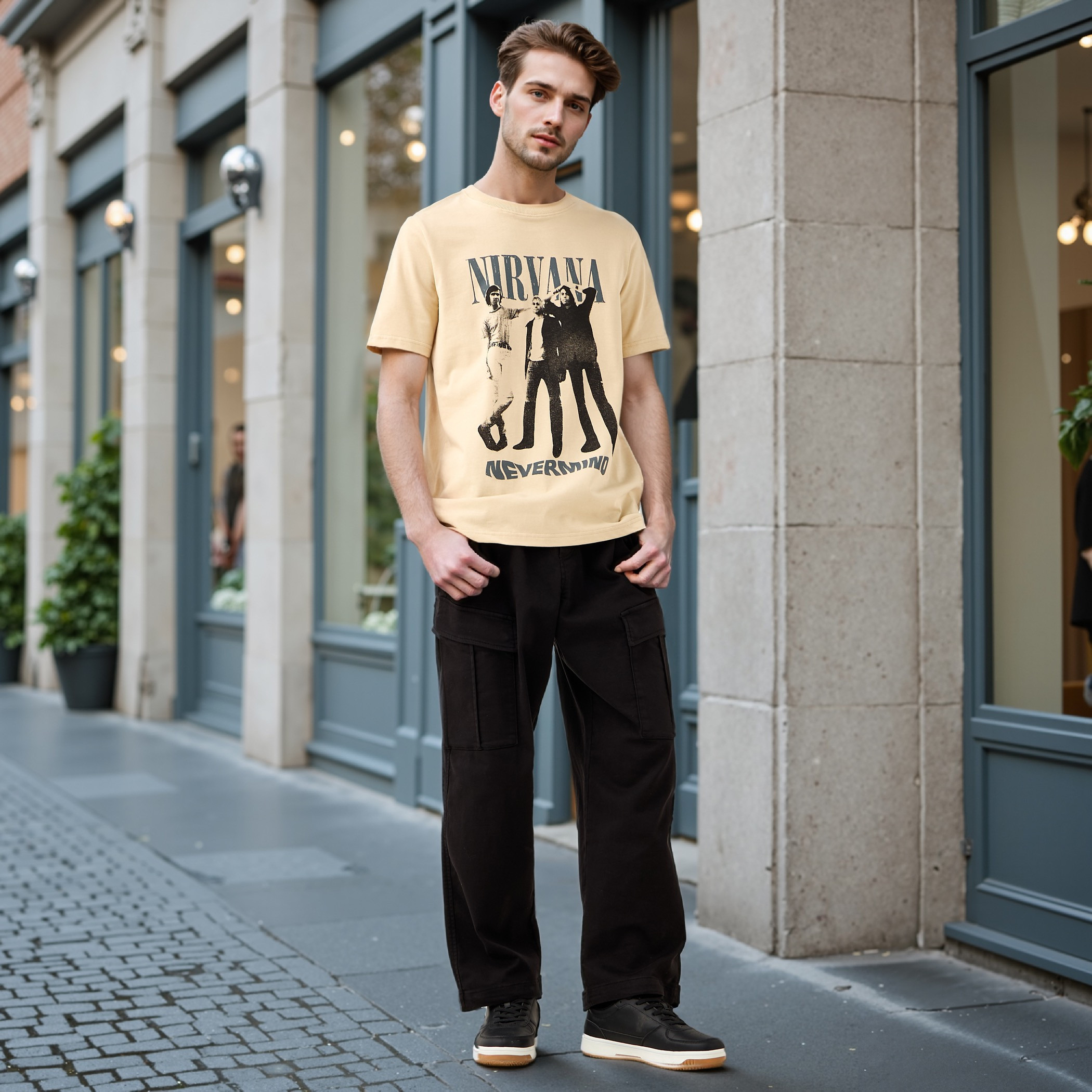 Nirvana Print Crew Neck T-shirt-men-clothing-tshirtsandpolos-tshirts-image-2
