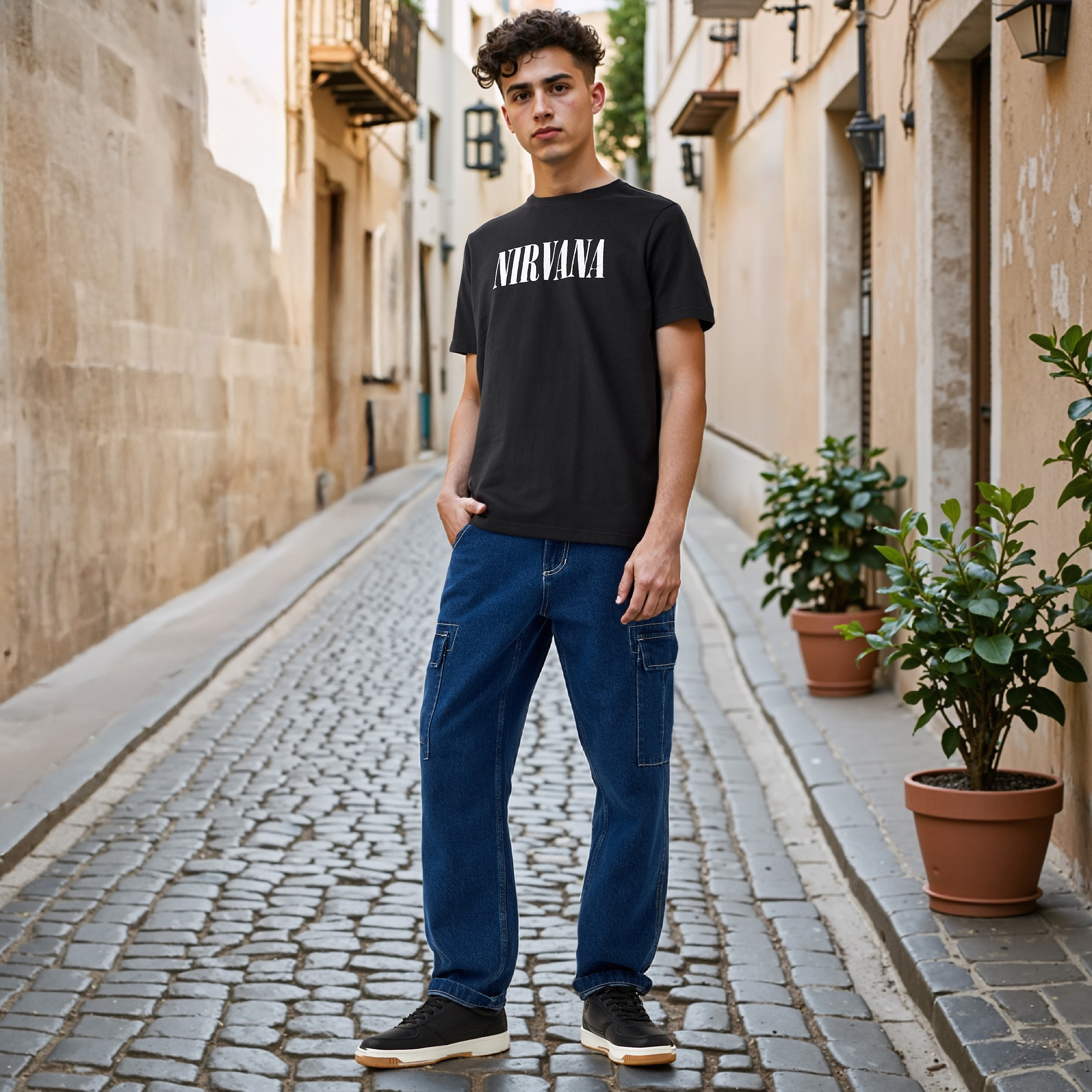 Nirvana Print Crew Neck Oversized T-shirt-men-clothing-tshirtsandpolos-tshirts-image-2
