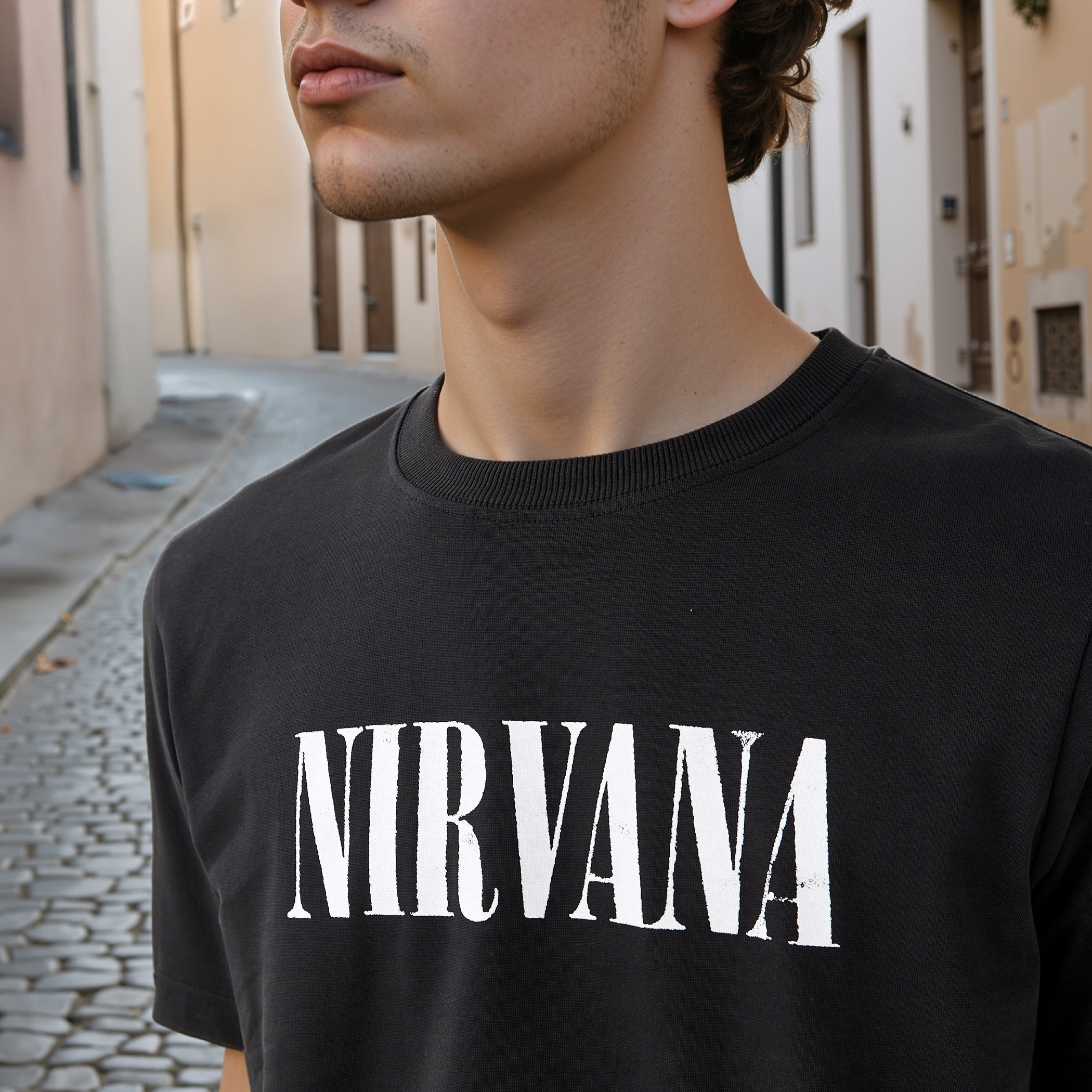 Nirvana Print Crew Neck Oversized T-shirt-men-clothing-tshirtsandpolos-tshirts-image-4