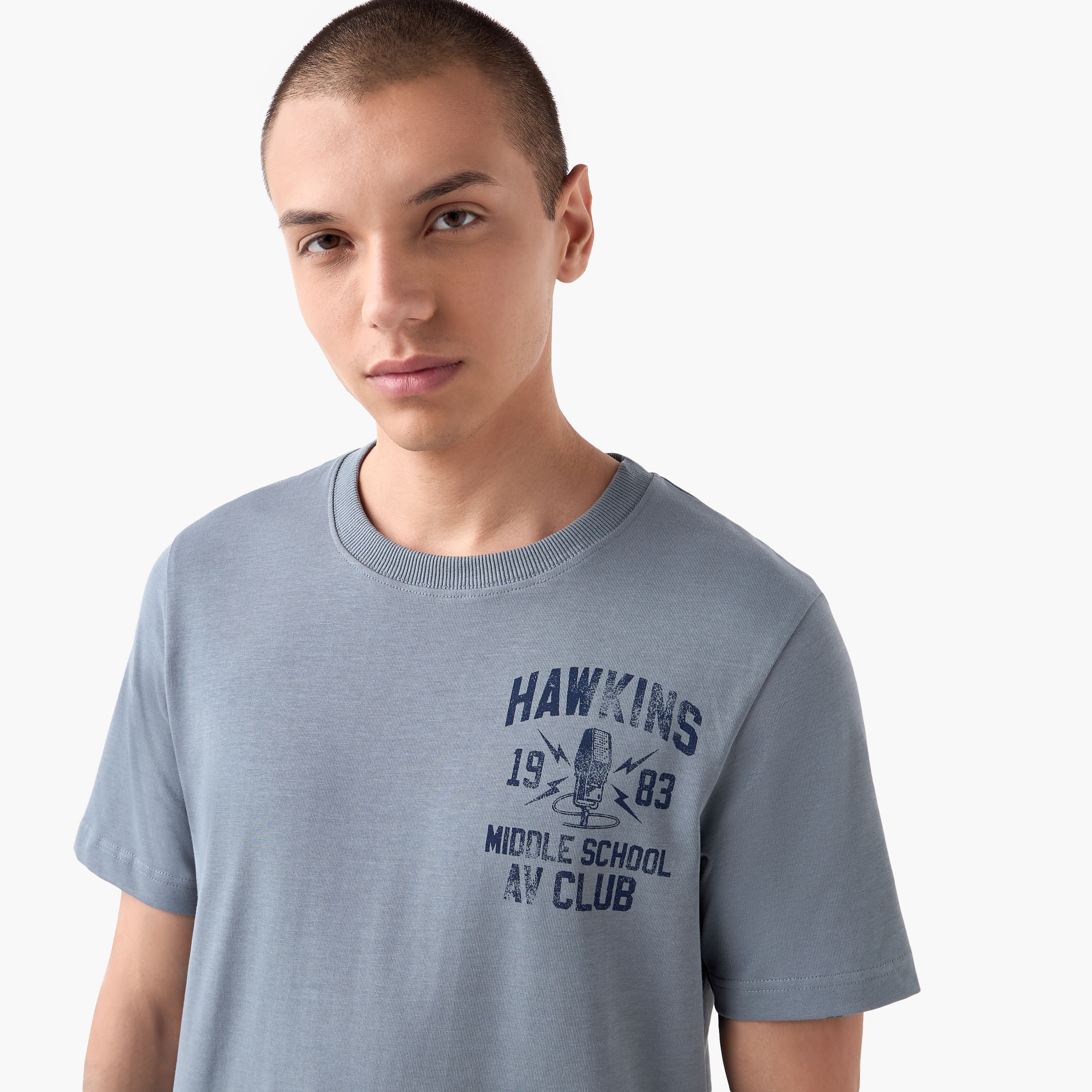Hawkins Middle School Print T-shirt-men-clothing-tshirtsandpolos-tshirts-image-4