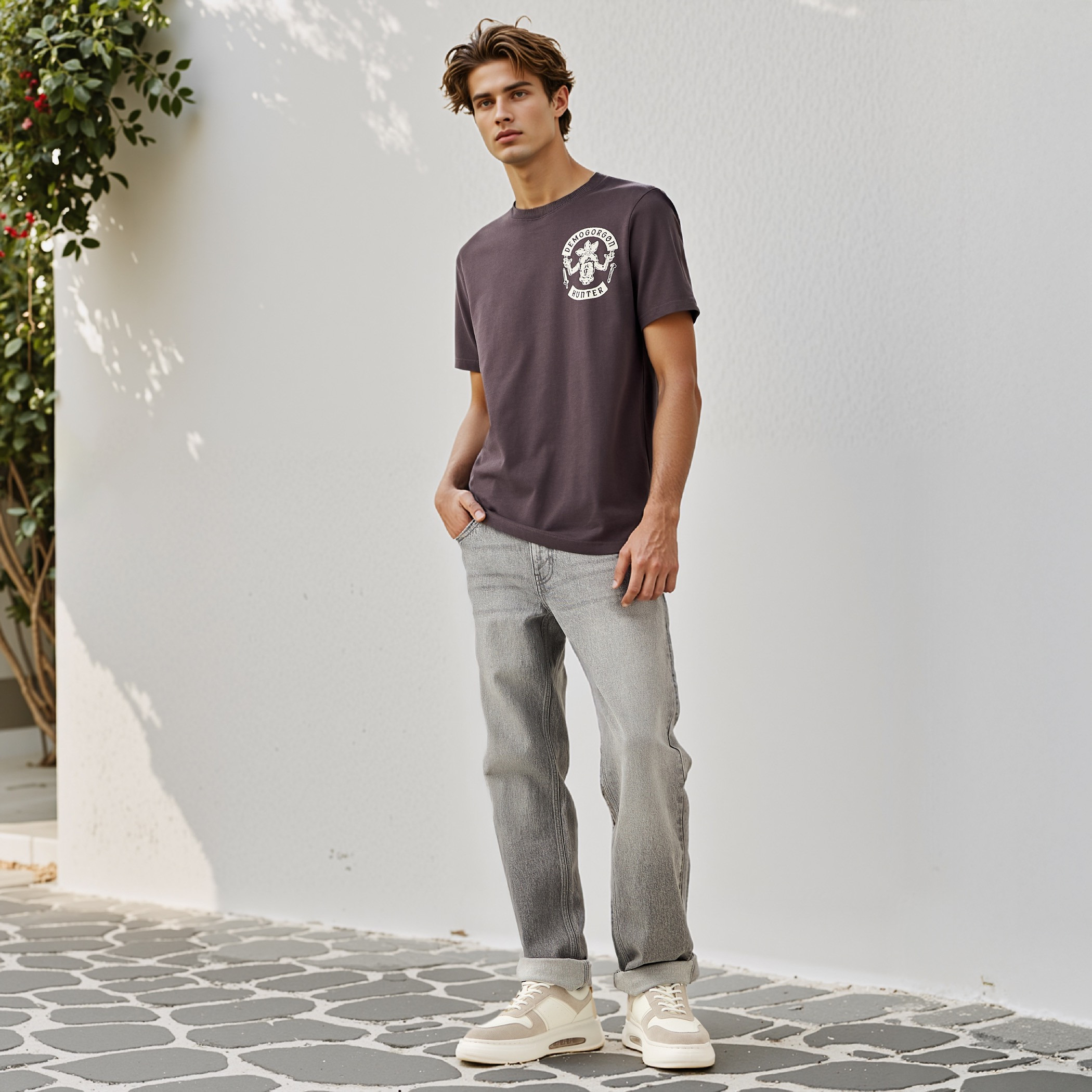 Stranger Things Print T-shirt with Crew Neck-men-clothing-tshirtsandpolos-tshirts-image-2