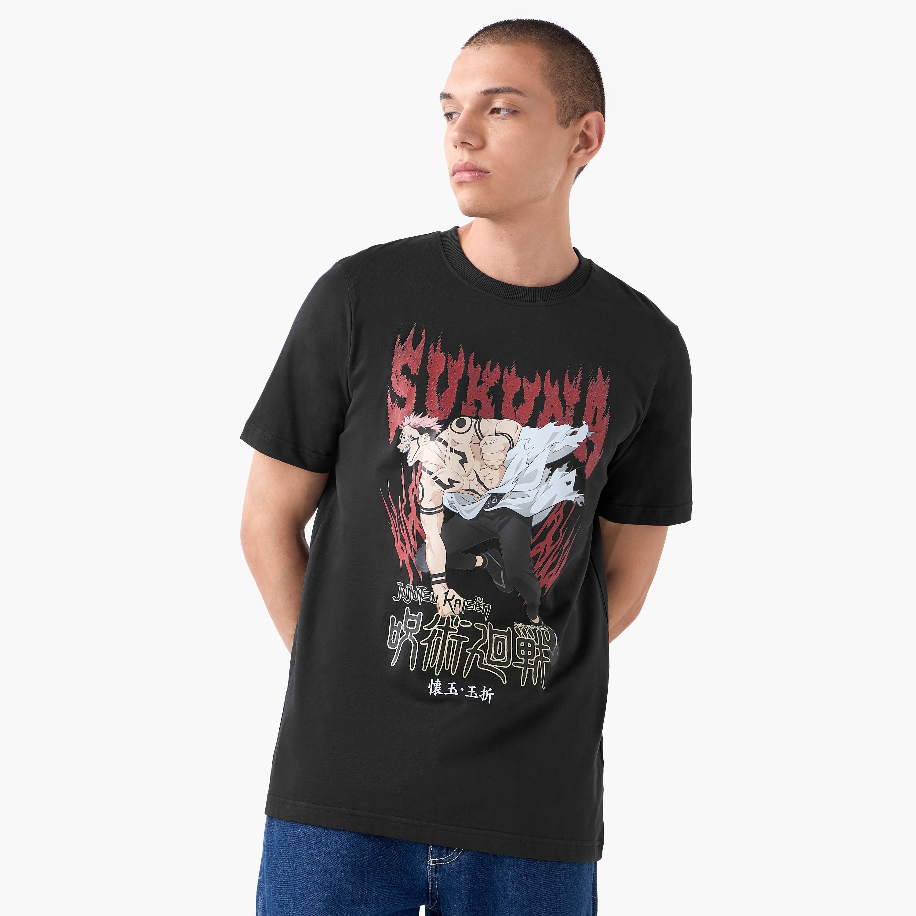 Sakuna Graphic Print T-shirt-men-clothing-tshirtsandpolos-tshirts-image-1