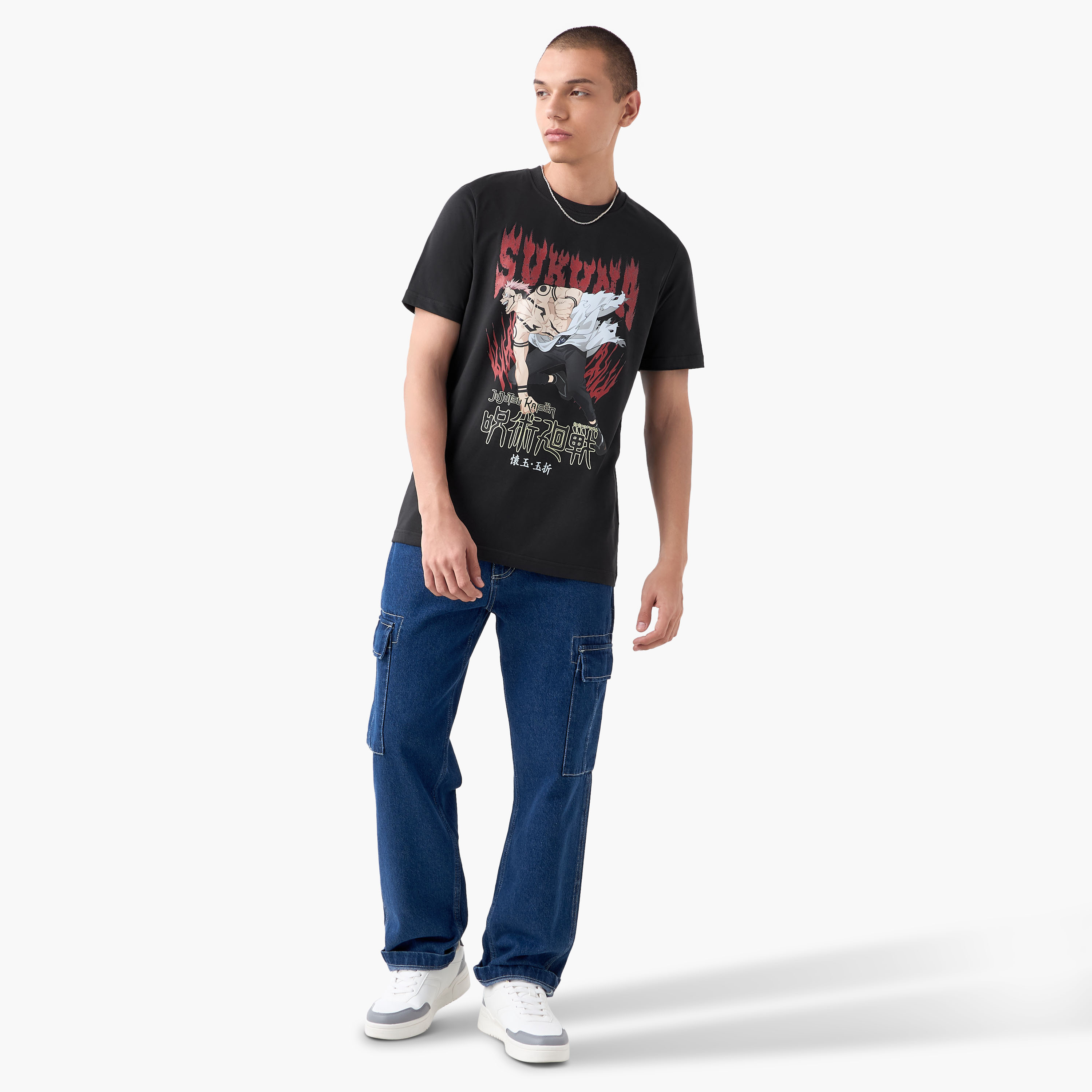 Sakuna Graphic Print T-shirt-men-clothing-tshirtsandpolos-tshirts-image-2