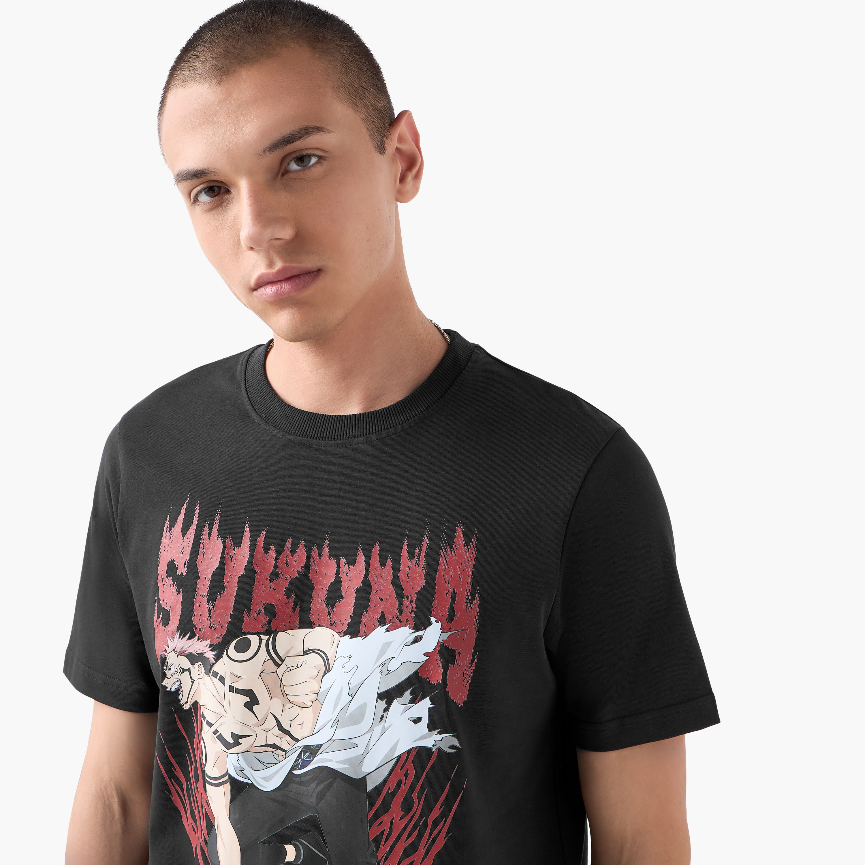 Sakuna Graphic Print T-shirt-men-clothing-tshirtsandpolos-tshirts-image-4