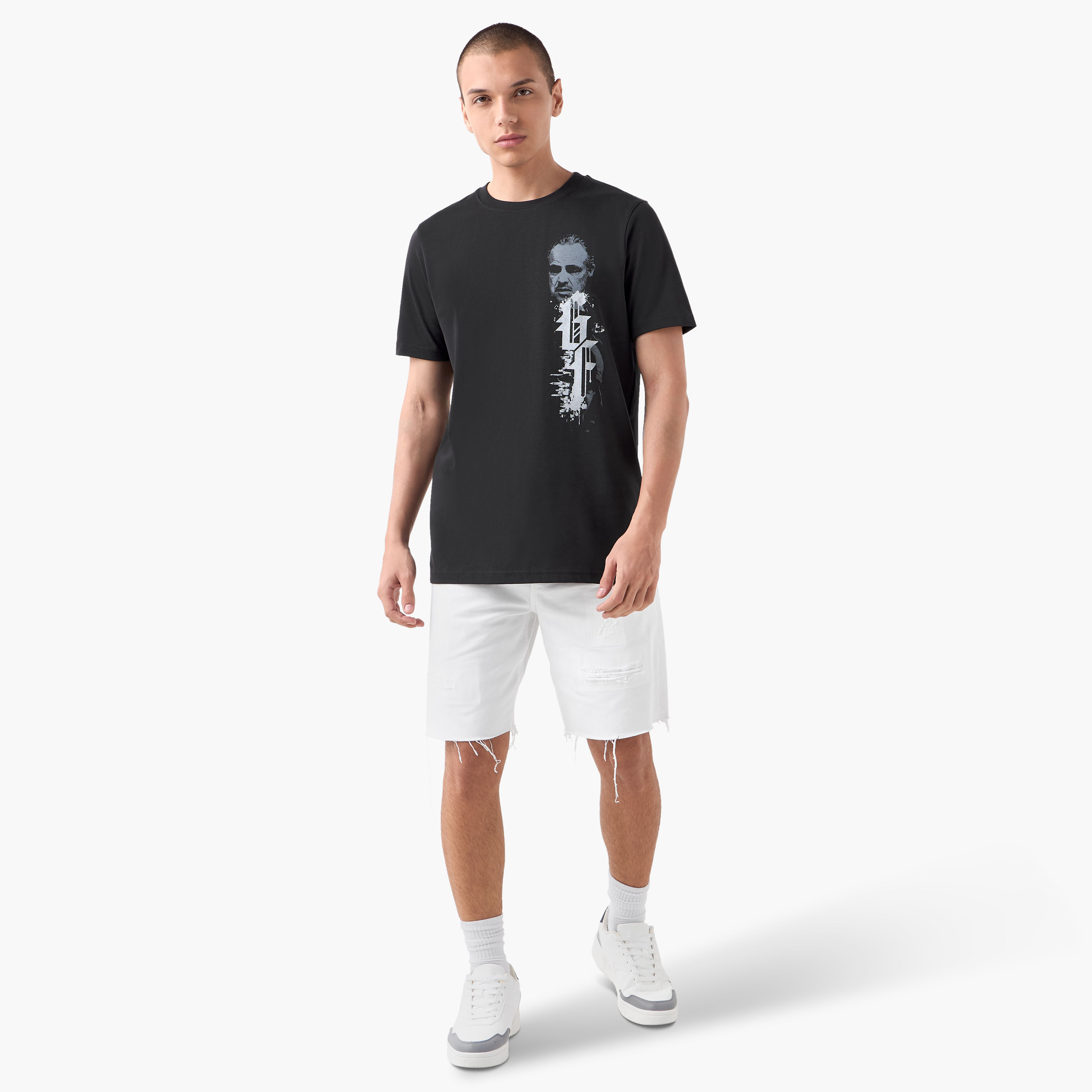 The Godfather Men Regular Fit Crew Neck Short Sleeves T-shirt-men-clothing-tshirtsandpolos-tshirts-image-2