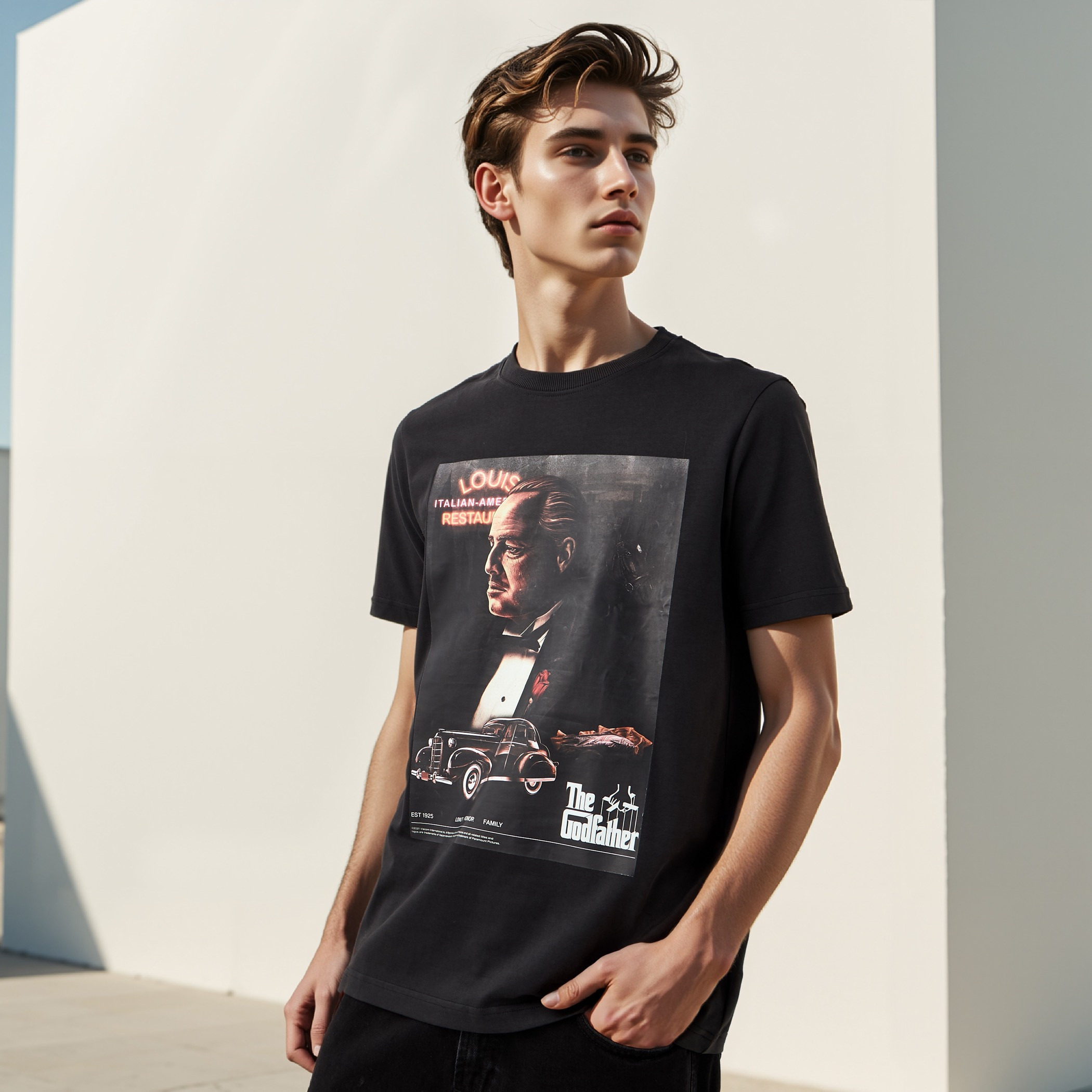 The Godfather Print Crew Neck T-shirt-men-clothing-tshirtsandpolos-tshirts-image-1