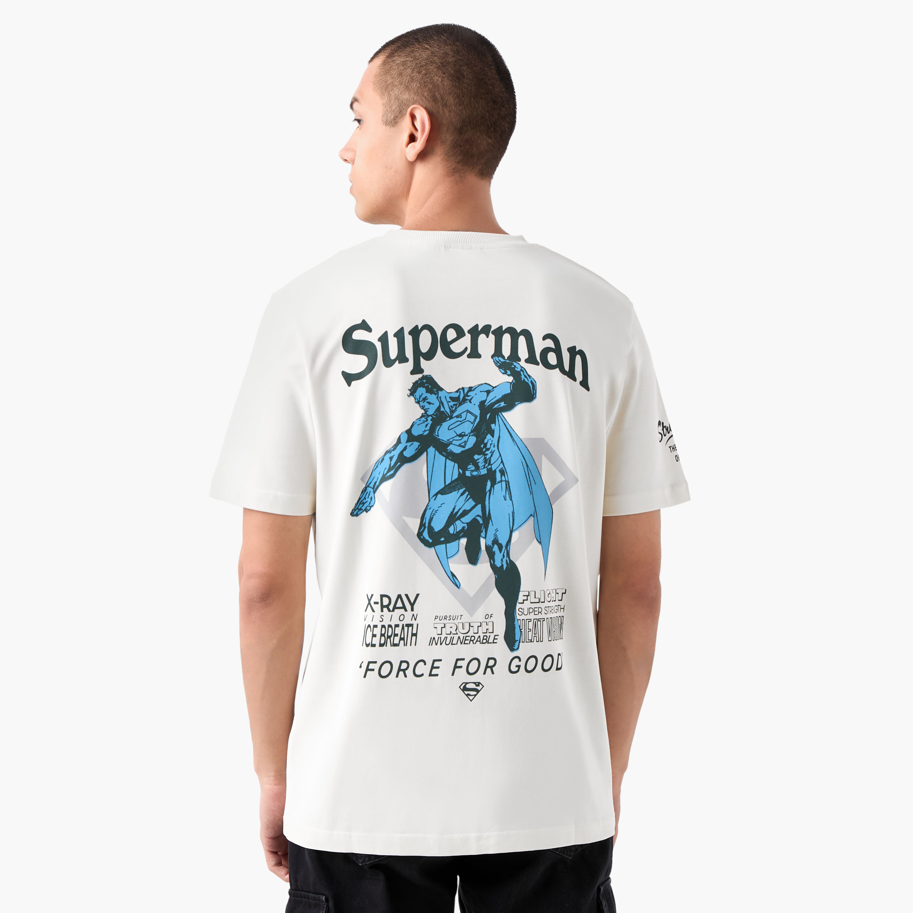 Superman Print T-shirt with Crew Neck-men-clothing-tshirtsandpolos-tshirts-image-1
