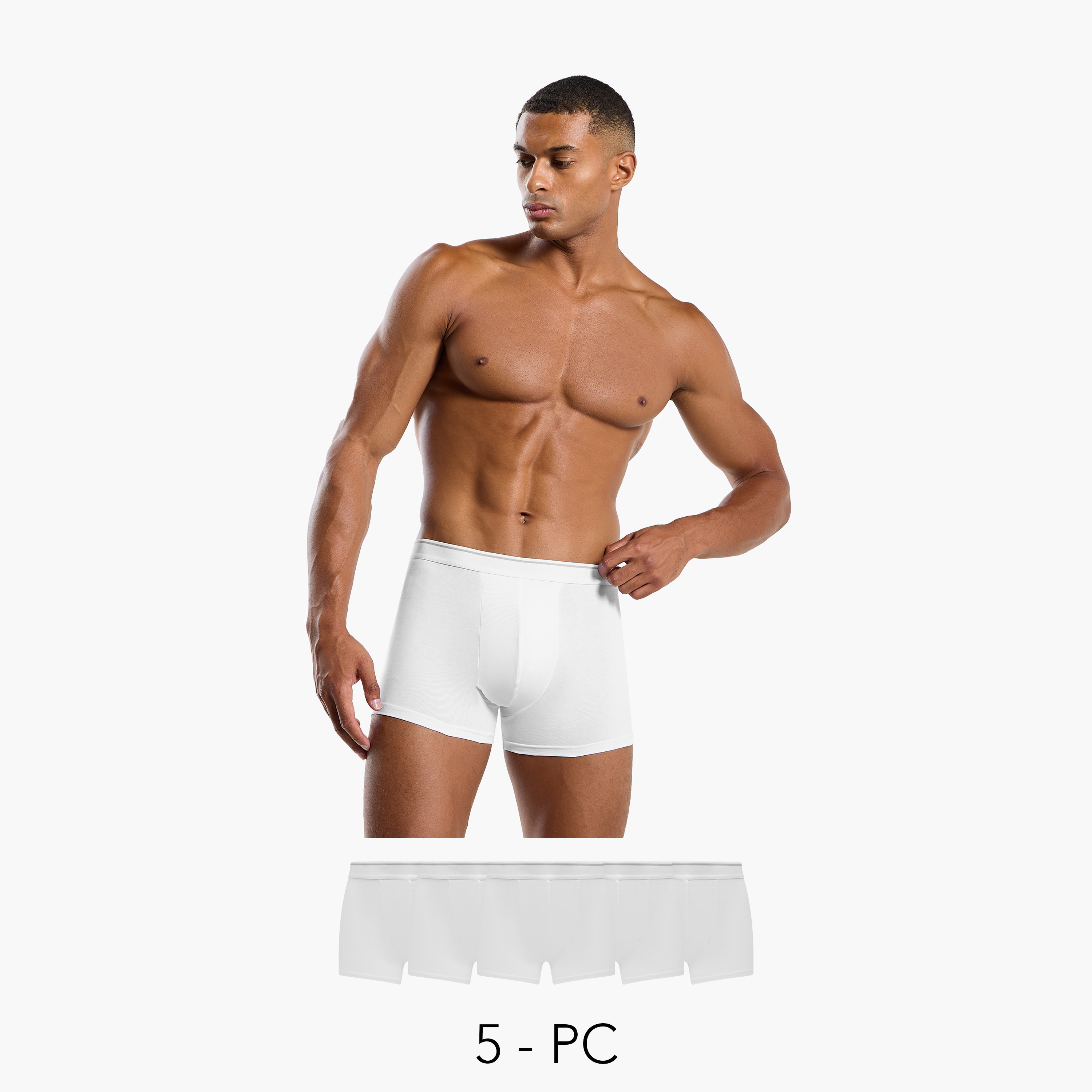 Men Cotton Long Trunks - Pack of 5-men-clothing-innerwear-underwear-image-1