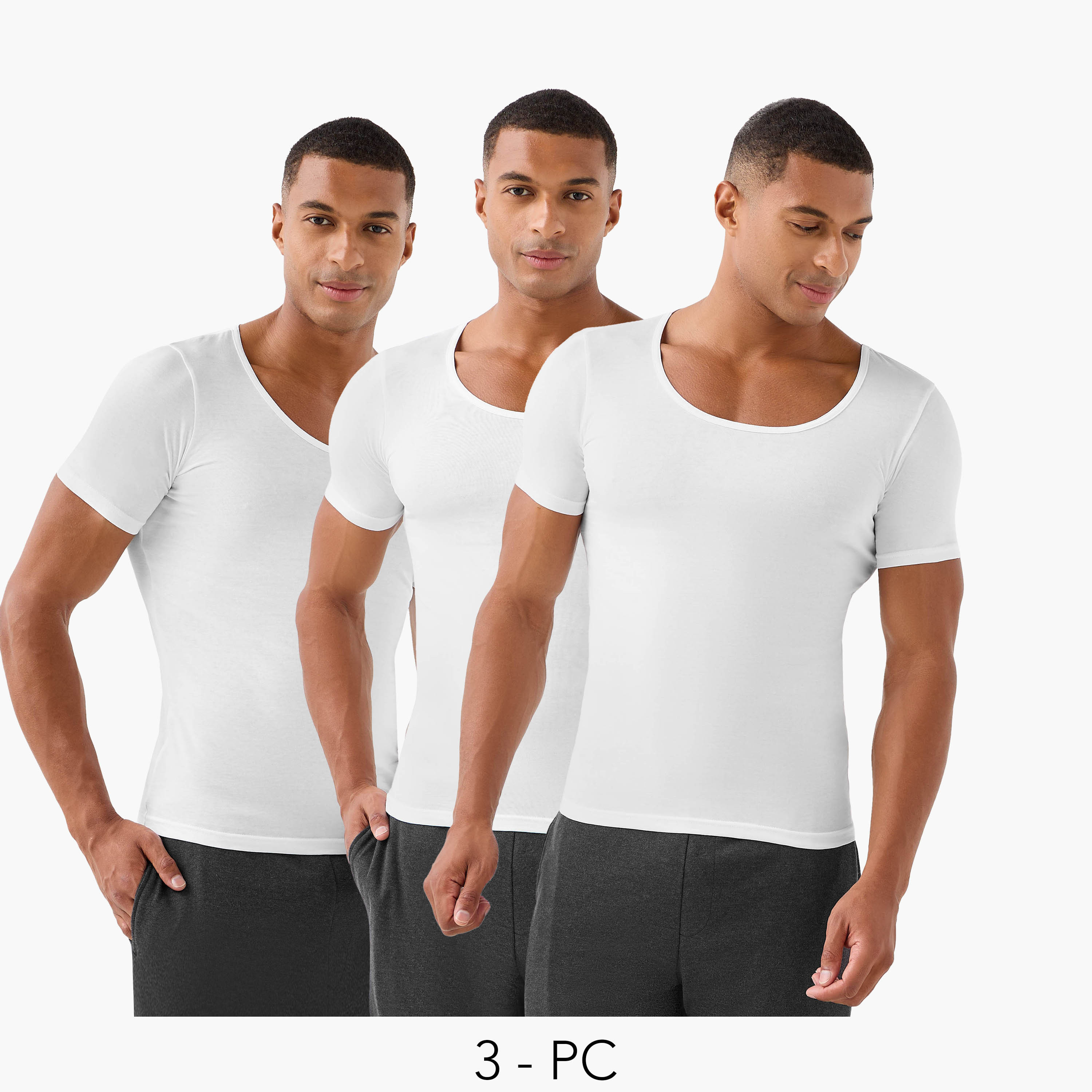 Men Cotton T-shirt Vest - Pack of 3-men-clothing-tshirtsandpolos-vests-image-1