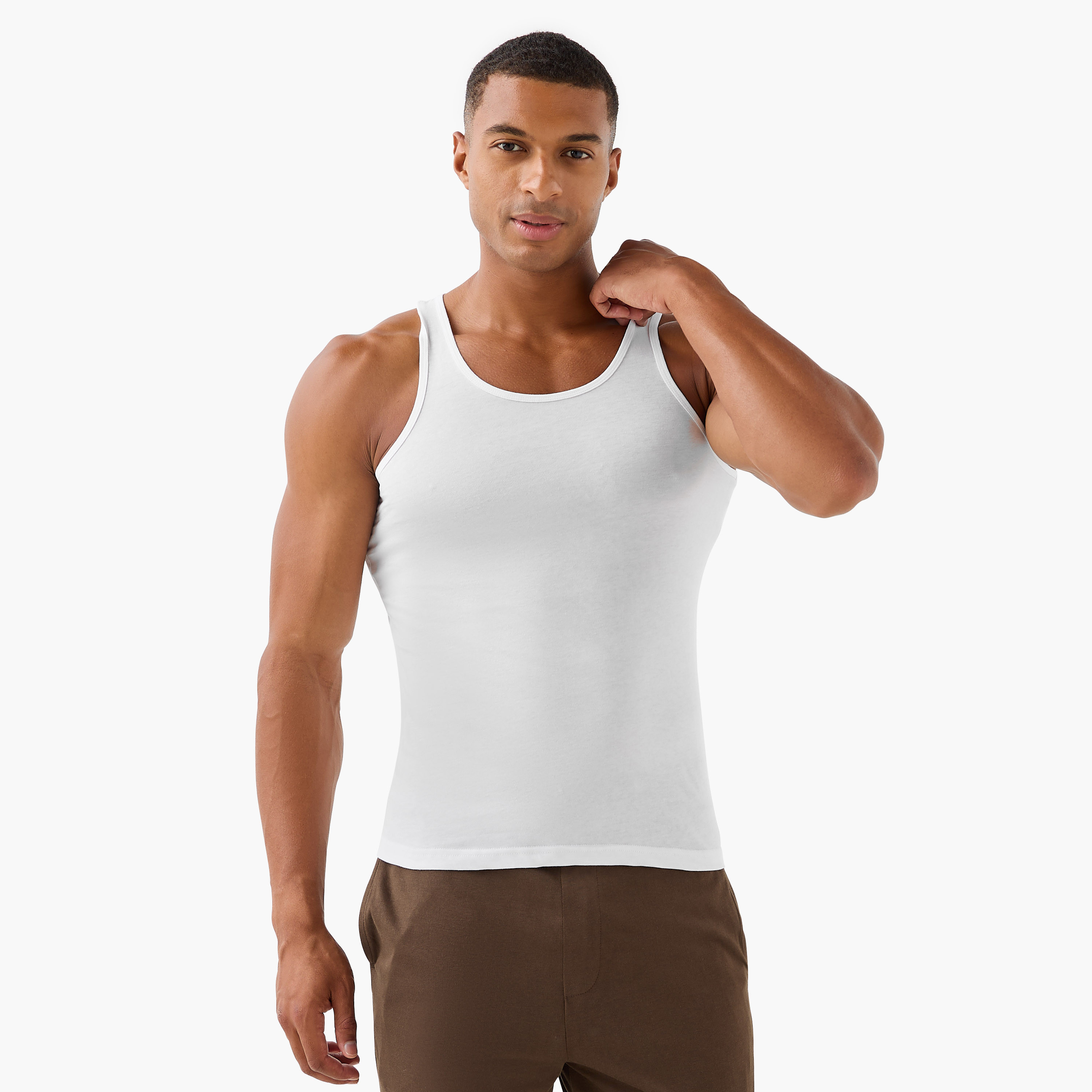 Men Cotton Vests - Pack of 3-men-clothing-innerwear-vests-image-2