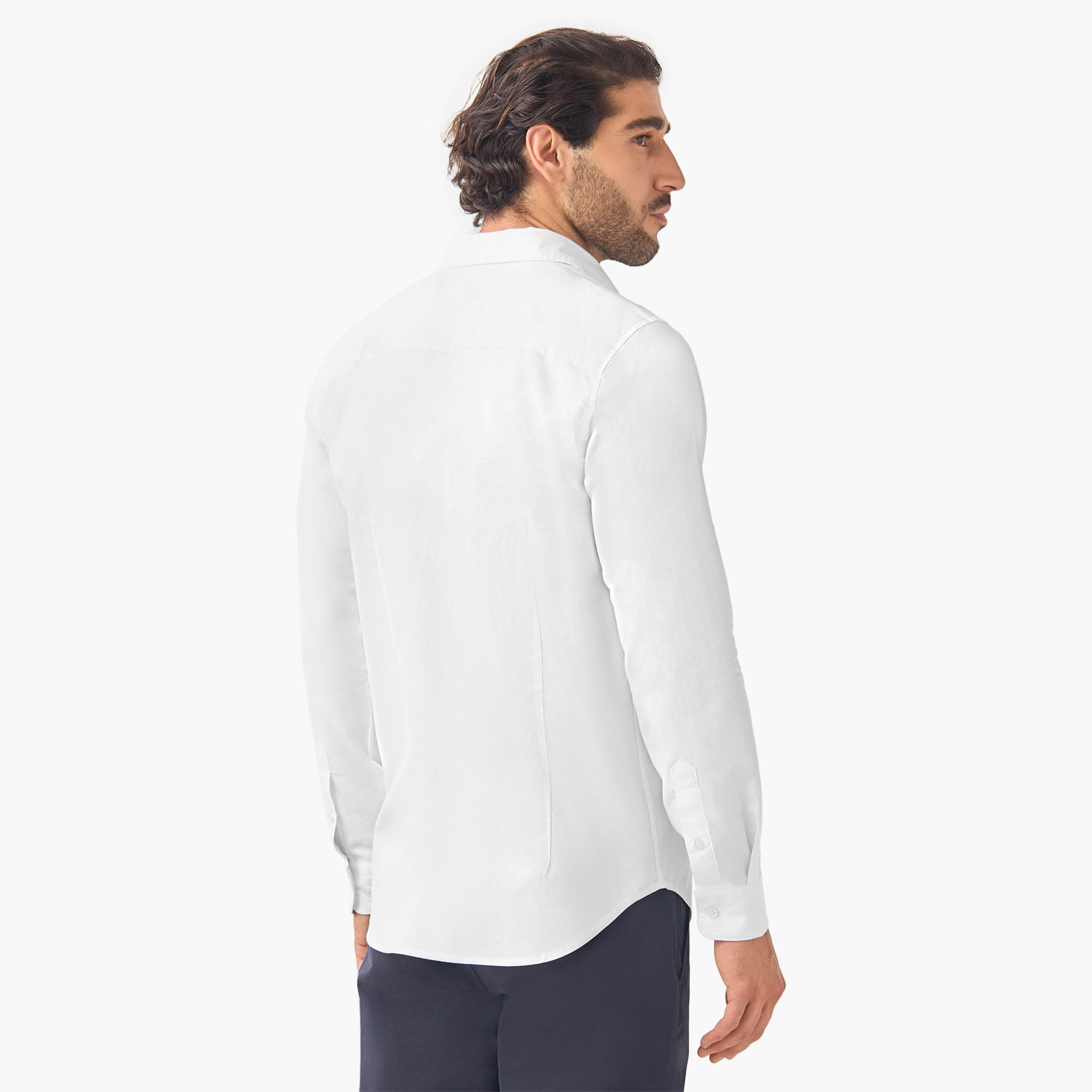 قميص أكسفورد قطن بقصّة عادية وأكمام طويلة من سبلاش بيزيكس - طقم قطعتين-men-clothing-shirts-image-5