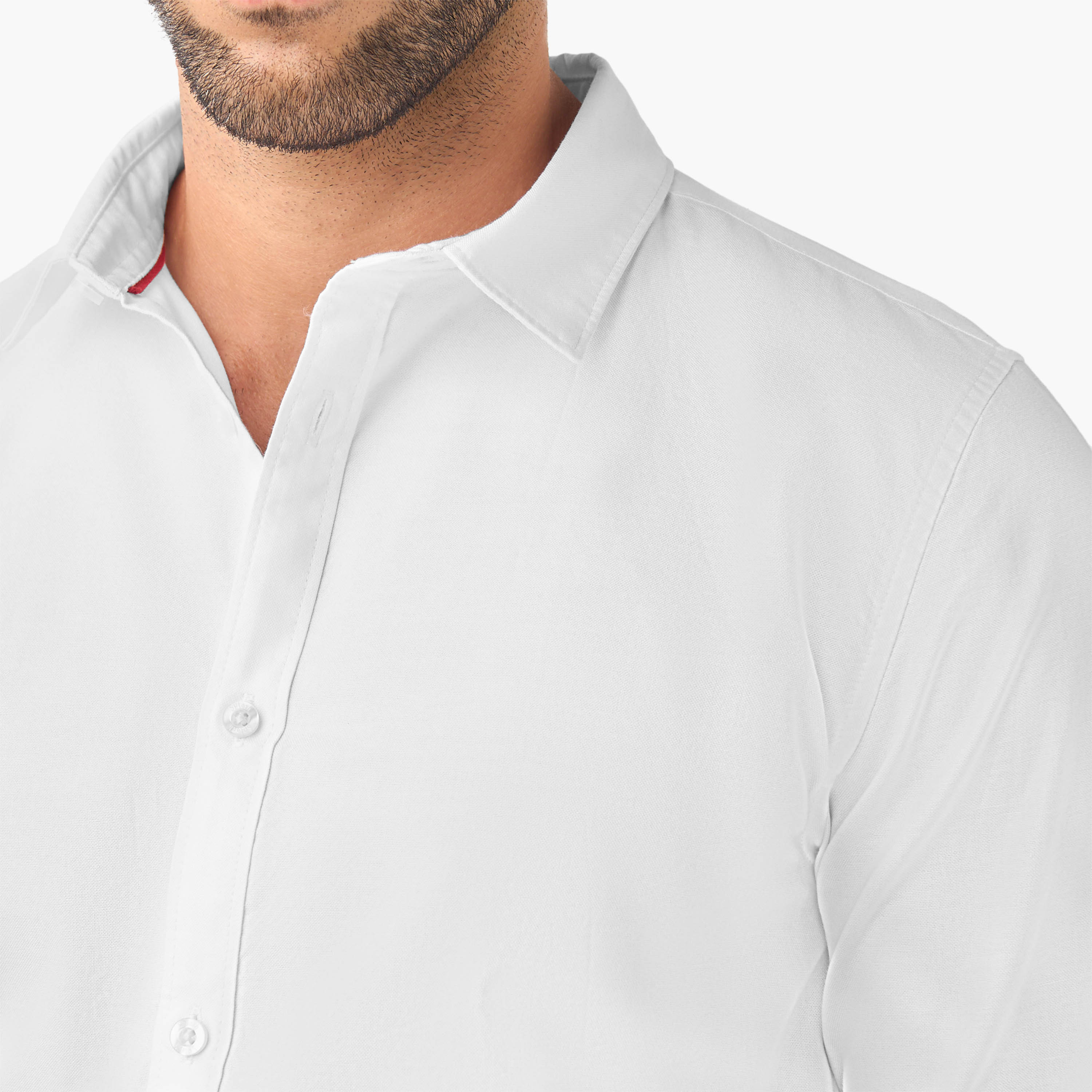 قميص أكسفورد قطن بقصّة عادية وأكمام طويلة من سبلاش بيزيكس - طقم قطعتين-men-clothing-shirts-image-6