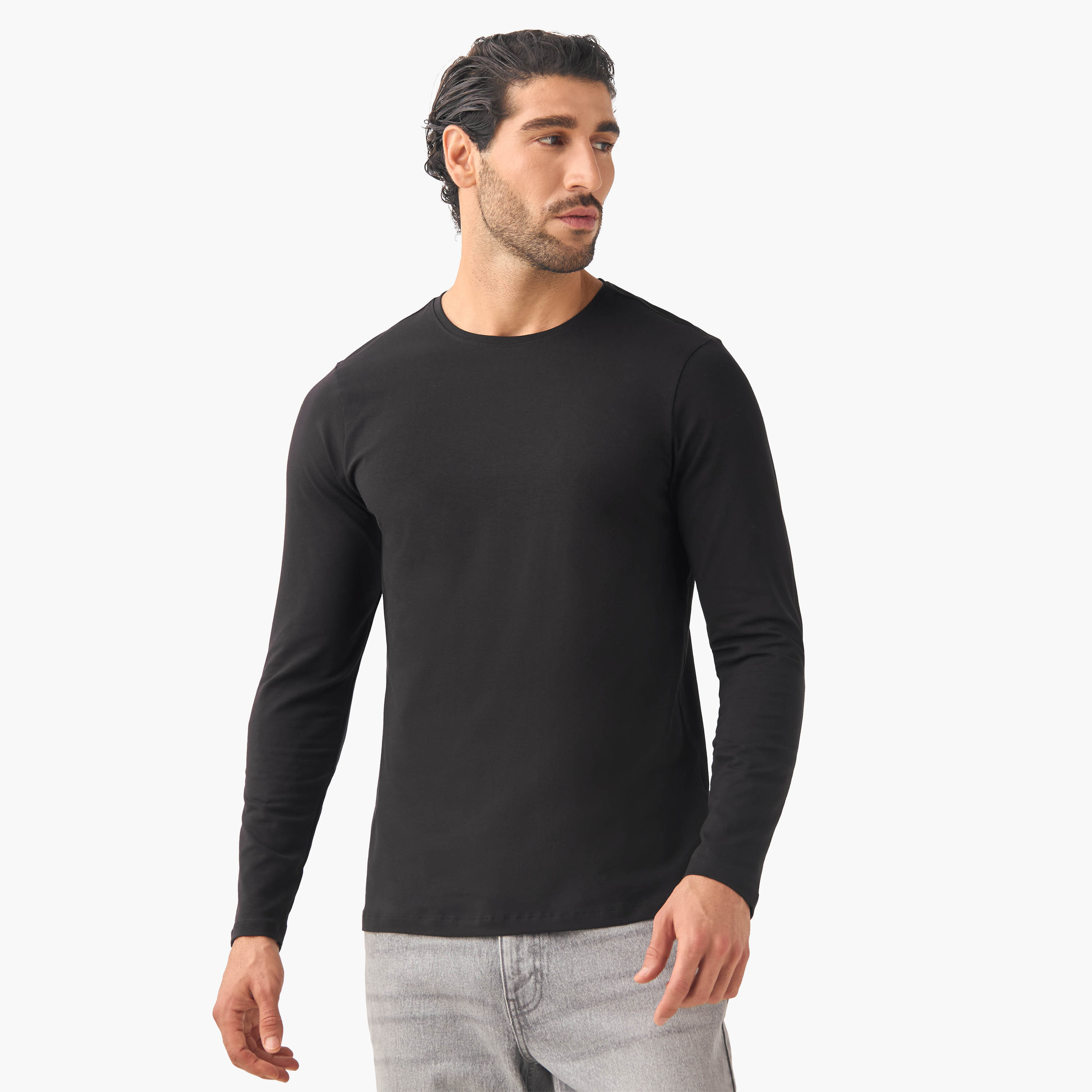 Set of 2 - Slim Fit Crew Neck T-shirt-men-clothing-tshirtsandpolos-tshirts-image-2