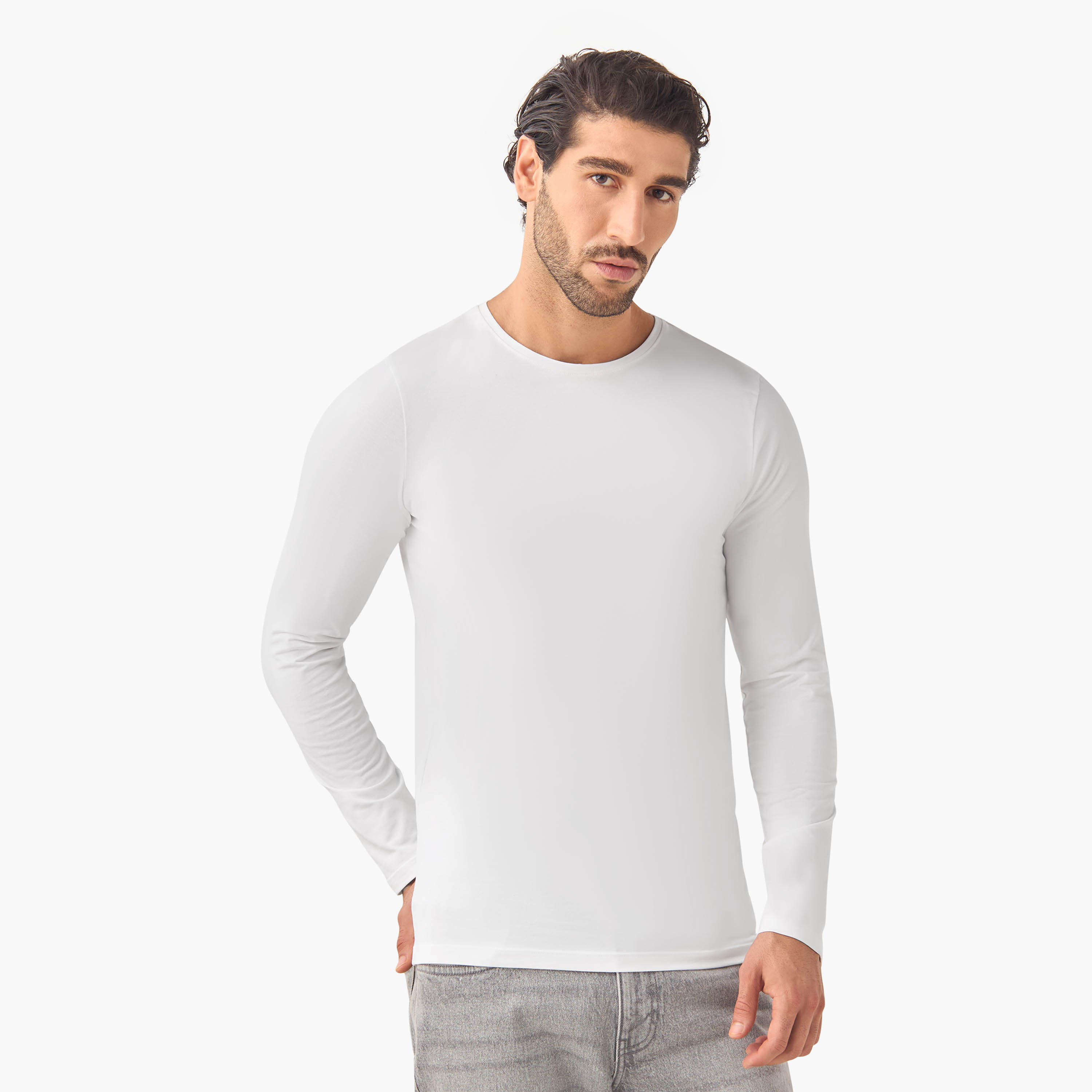 Set of 2 - Slim Fit Crew Neck T-shirt-men-clothing-tshirtsandpolos-tshirts-image-2