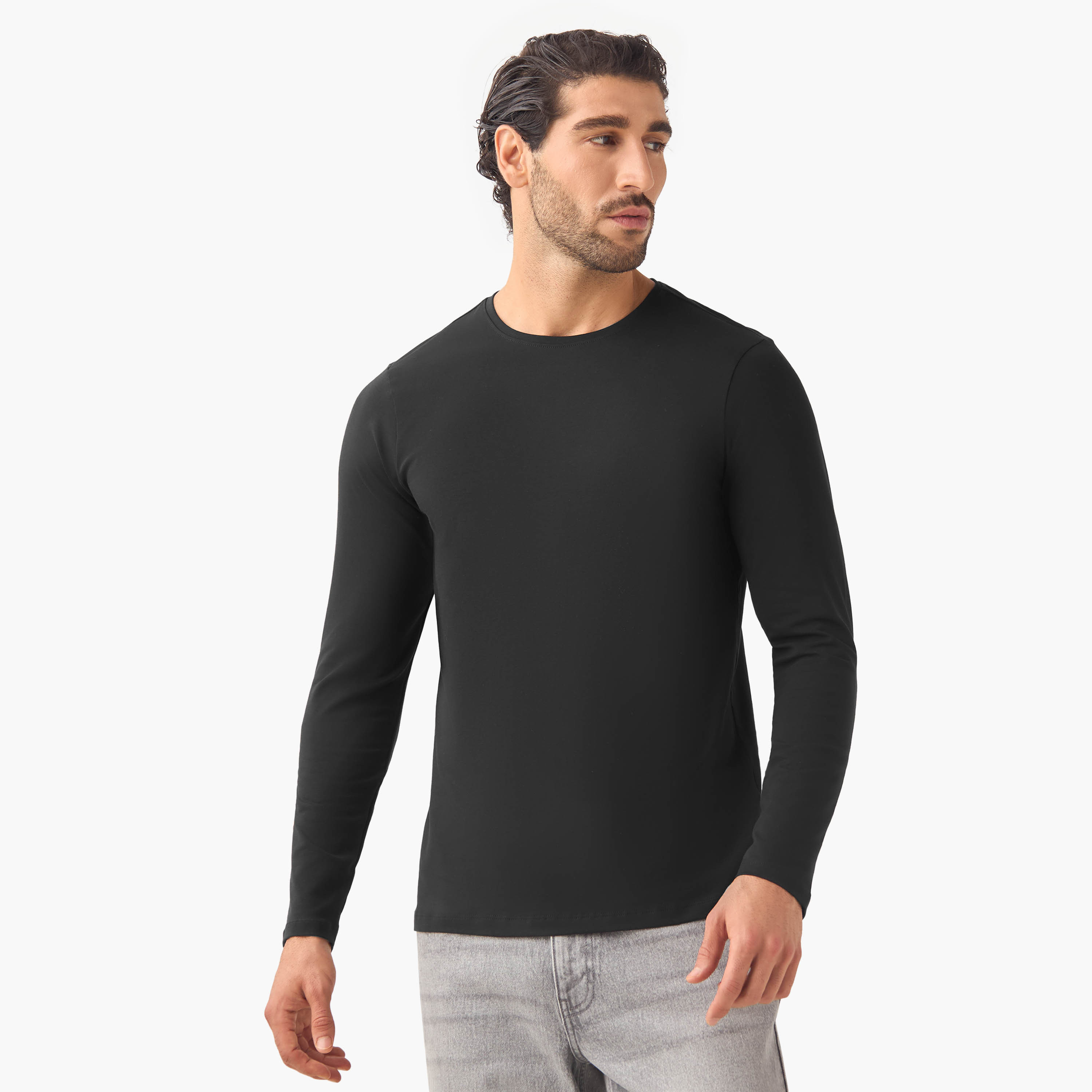 Set of 2 - Slim Fit Crew Neck T-shirt-men-clothing-tshirtsandpolos-tshirts-image-4