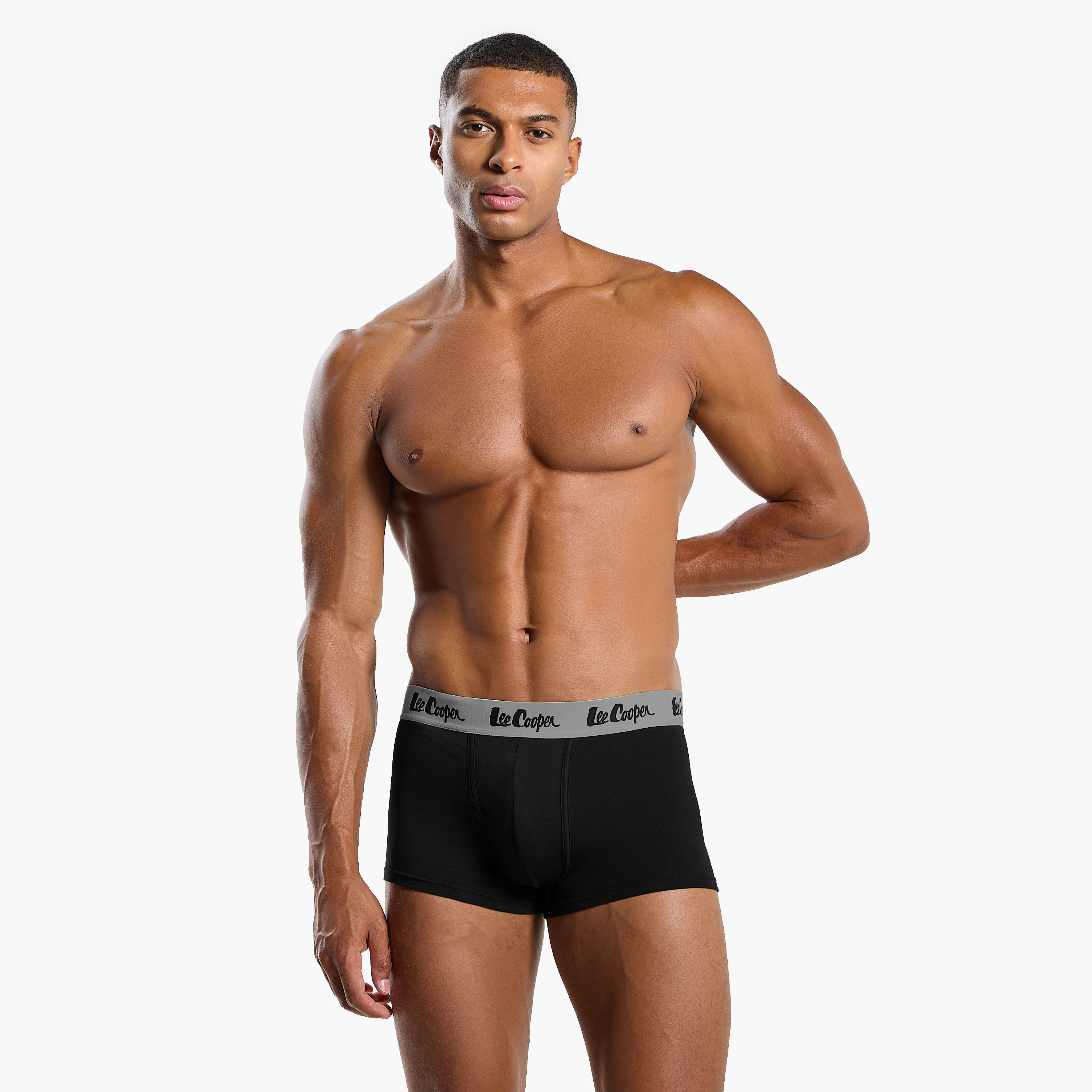 Lee Cooper Trunk Briefs with Elasticated Waistband-men-clothing-innerwear-underwear-image-1