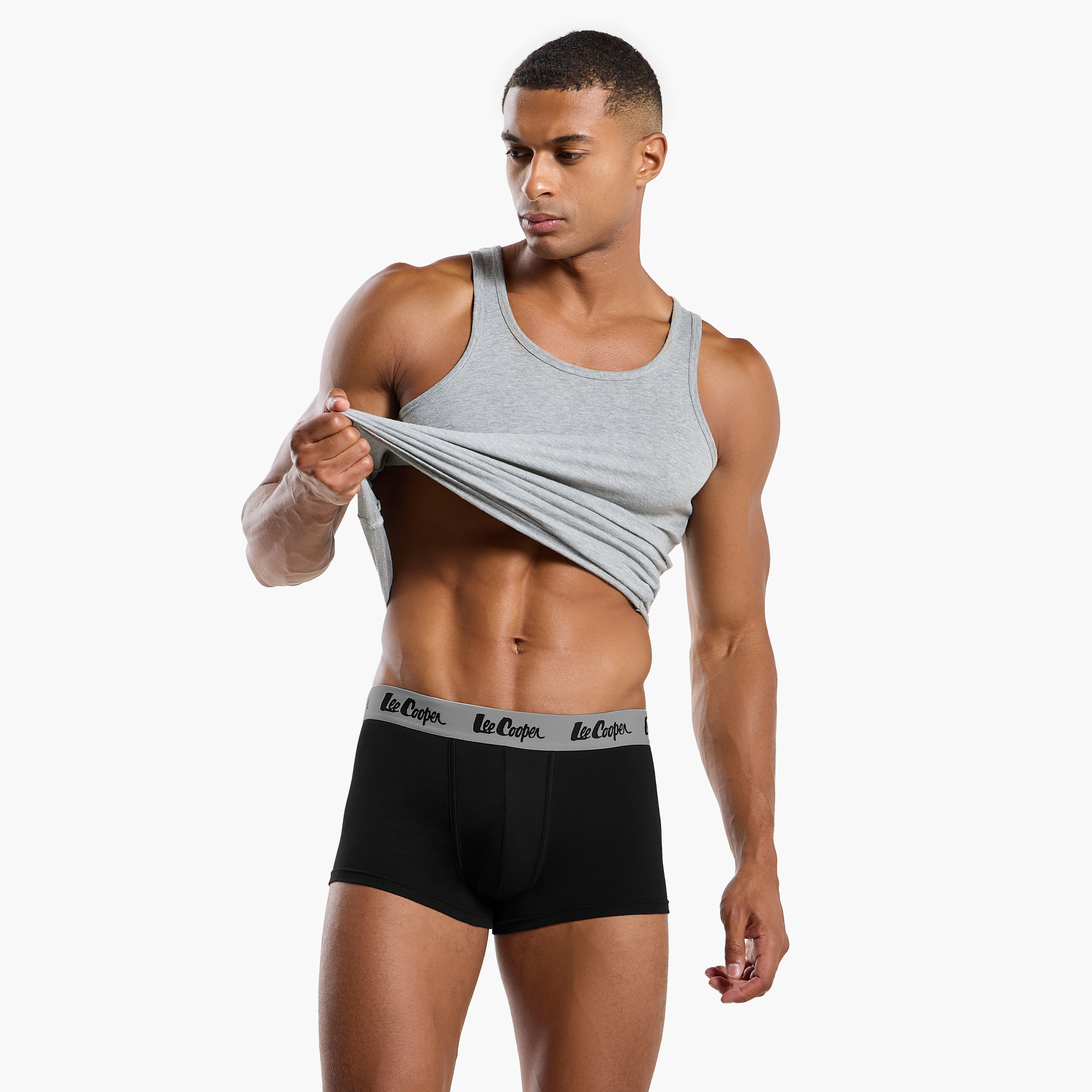 Lee Cooper Trunk Briefs with Elasticated Waistband-men-clothing-innerwear-underwear-image-2