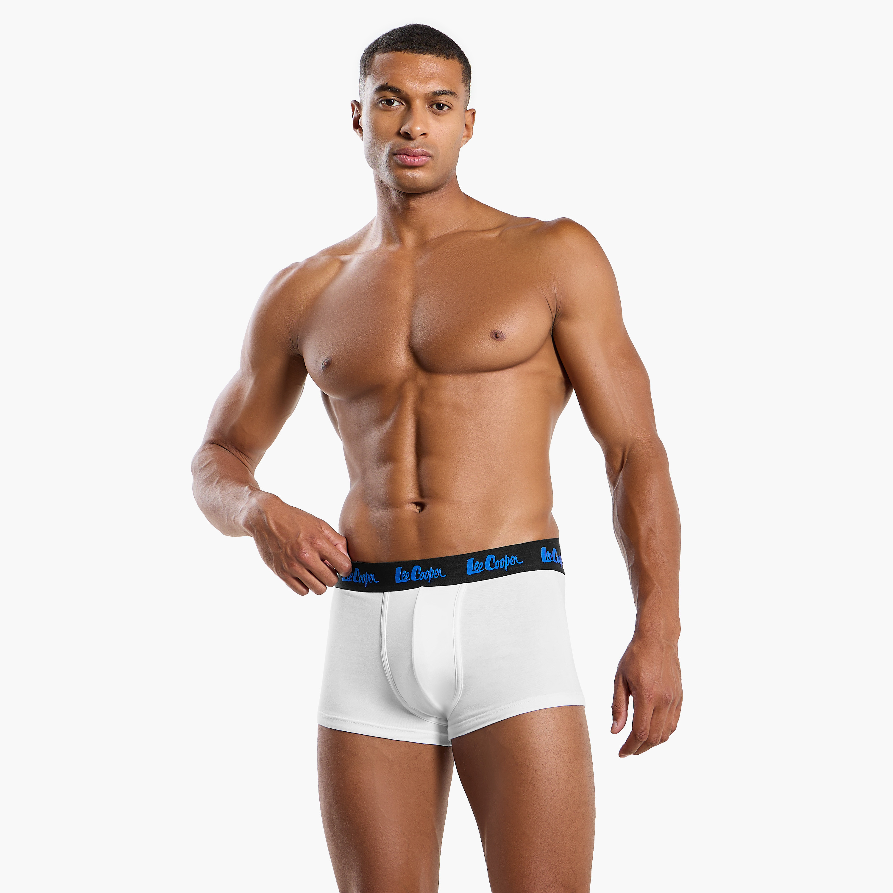 Set of 3 - Lee Cooper Trunk Briefs with Elasticated Waistband-men-clothing-innerwear-underwear-image-2