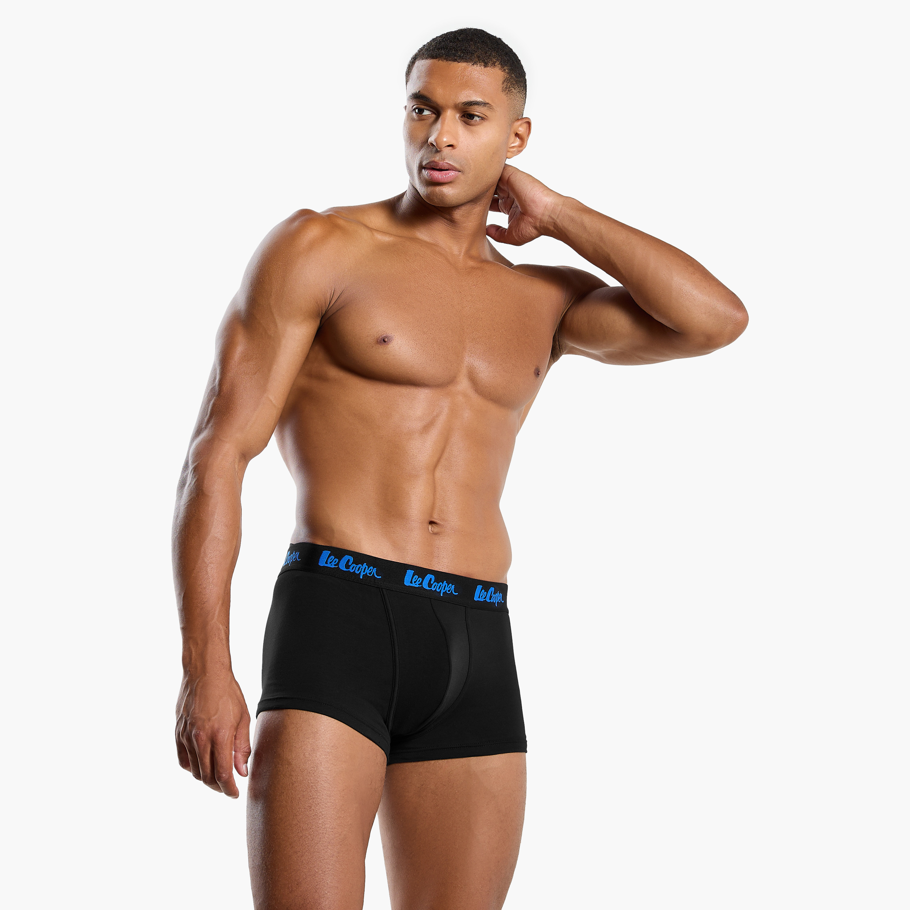Set of 3 - Lee Cooper Trunk Briefs with Elasticated Waistband-men-clothing-innerwear-underwear-image-3