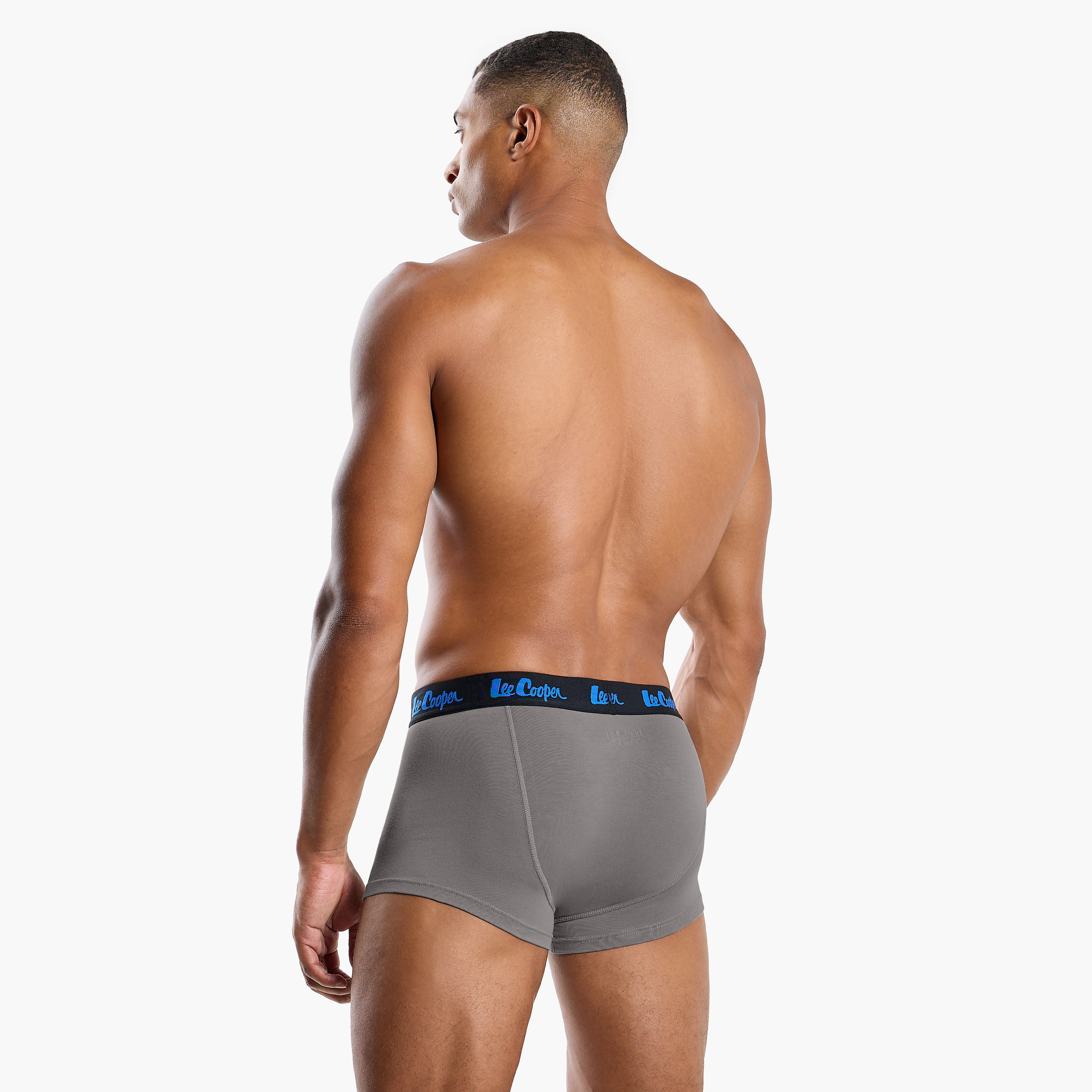 Set of 3 - Lee Cooper Trunk Briefs with Elasticated Waistband-men-clothing-innerwear-underwear-image-4