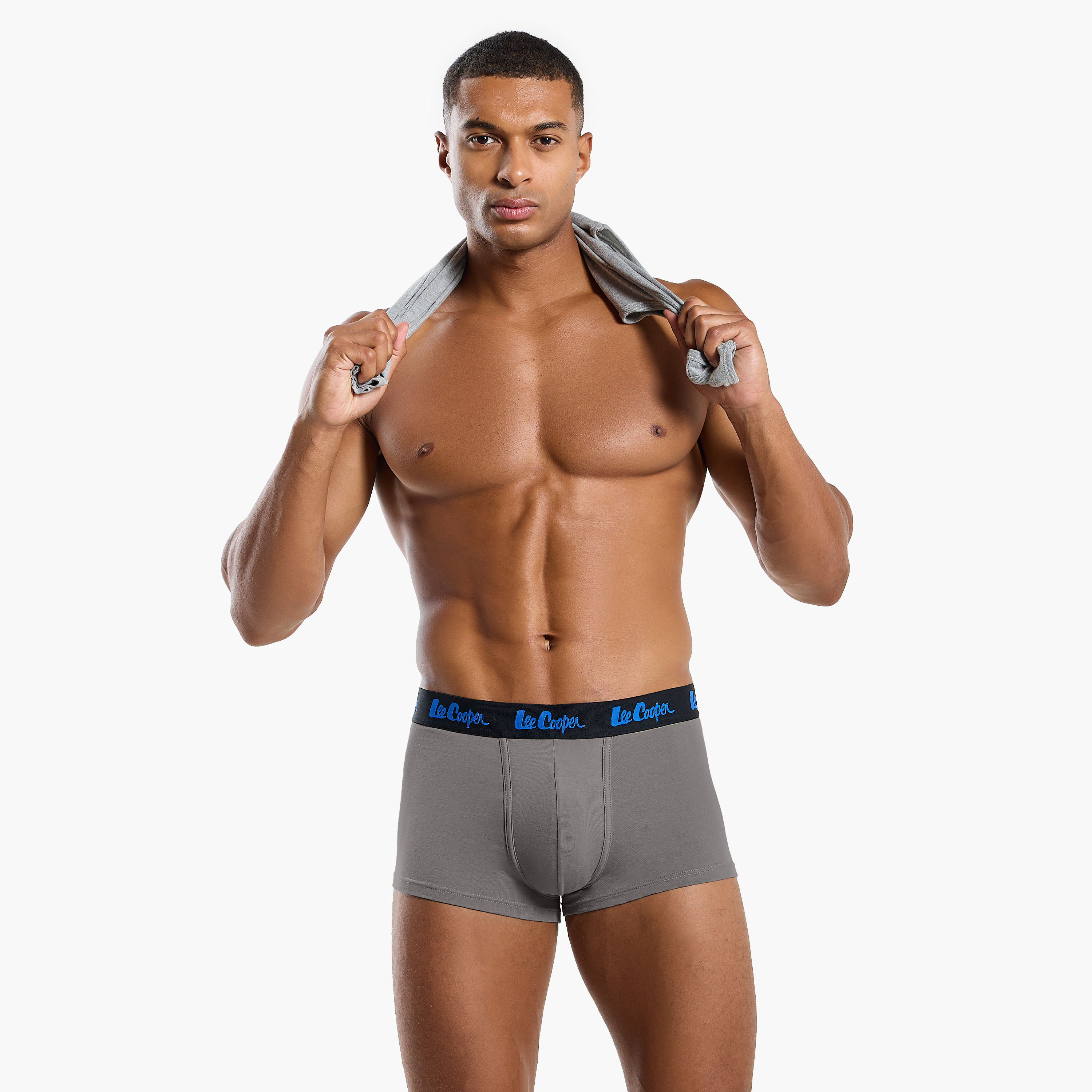 Set of 3 - Lee Cooper Trunk Briefs with Elasticated Waistband-men-clothing-innerwear-underwear-image-5