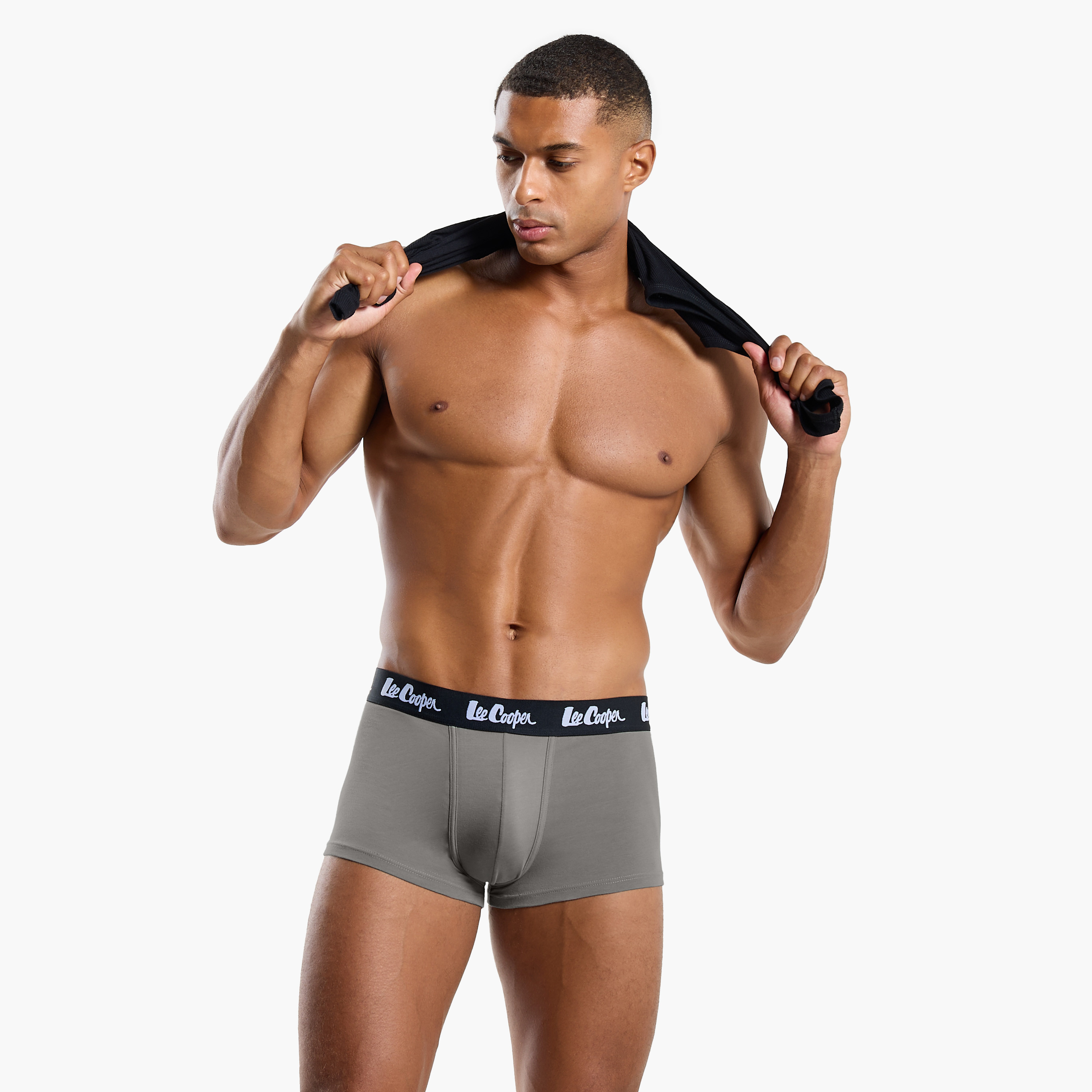 Set of 5 - Lee Cooper Trunk Briefs with Elasticated Waistband-men-clothing-innerwear-underwear-image-4
