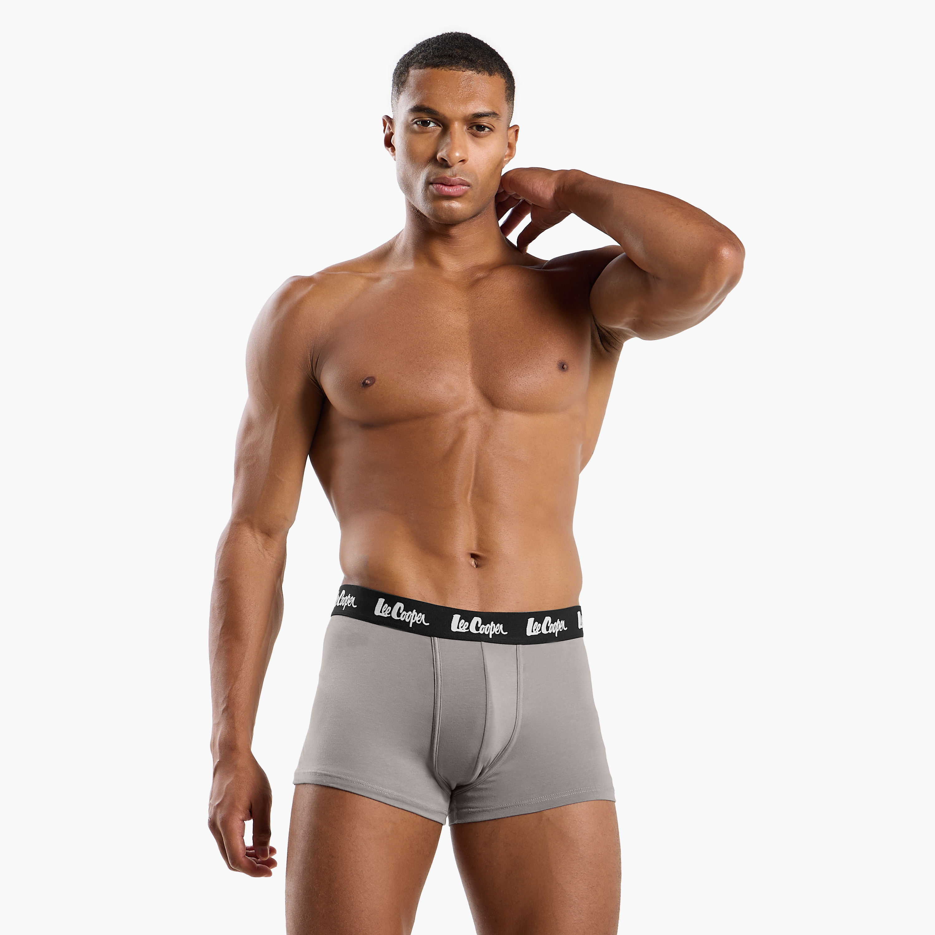Set of 5 - Lee Cooper Trunk Briefs with Elasticated Waistband-men-clothing-innerwear-underwear-image-2