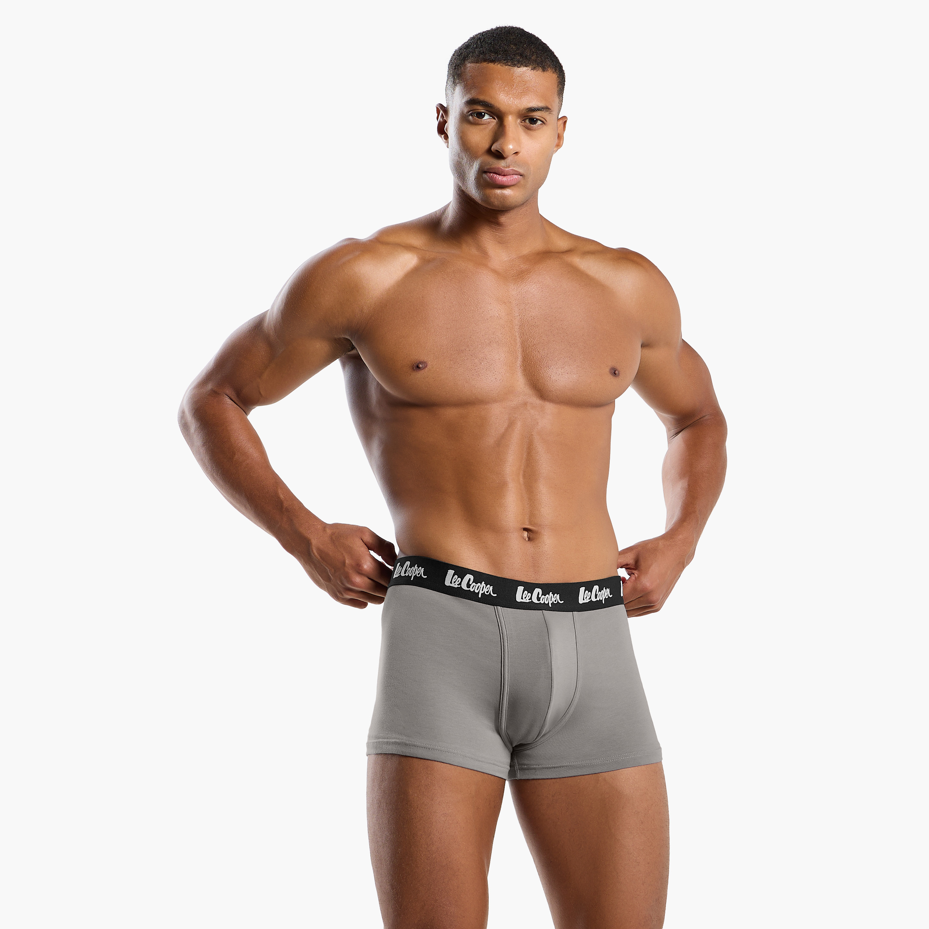 Set of 5 - Lee Cooper Trunk Briefs with Elasticated Waistband-men-clothing-innerwear-underwear-image-4