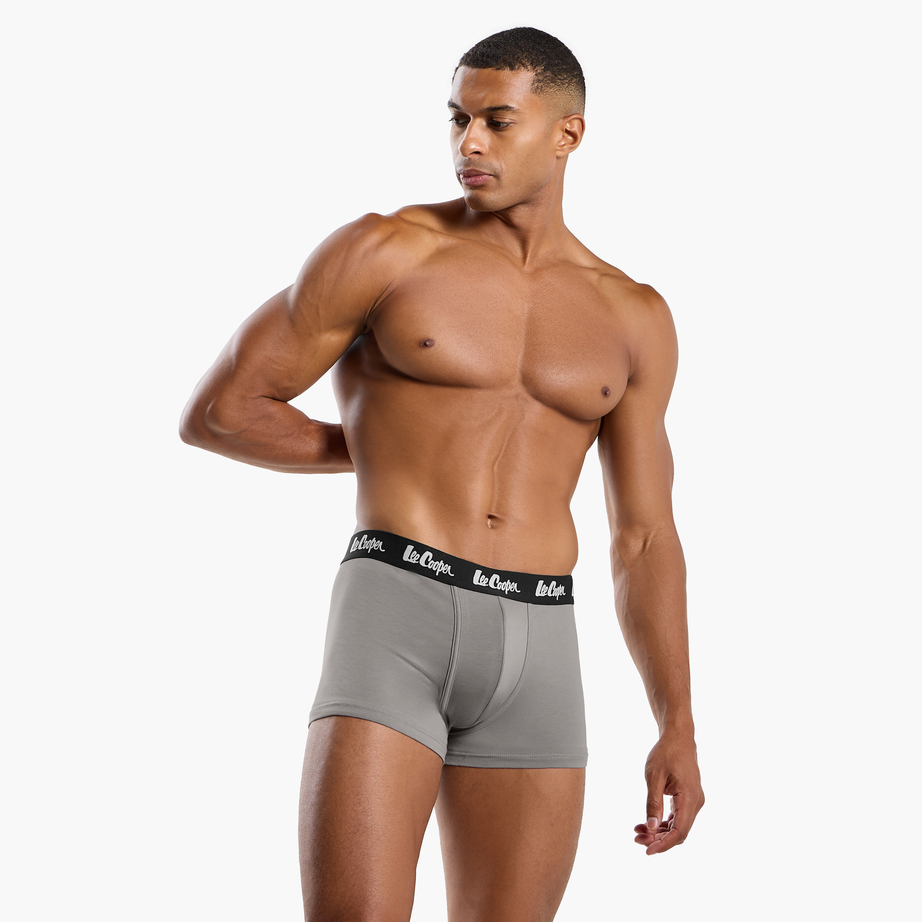 Set of 5 - Lee Cooper Trunk Briefs with Elasticated Waistband-men-clothing-innerwear-underwear-image-5