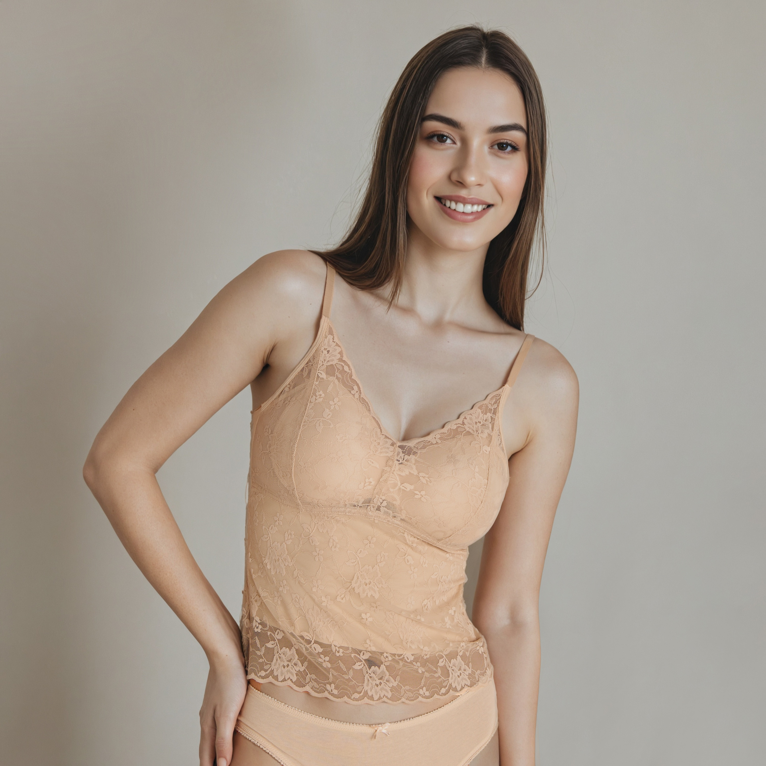 Floral Lace V-Neck Camisole-women-clothing-lingerie-camisoles-image-1