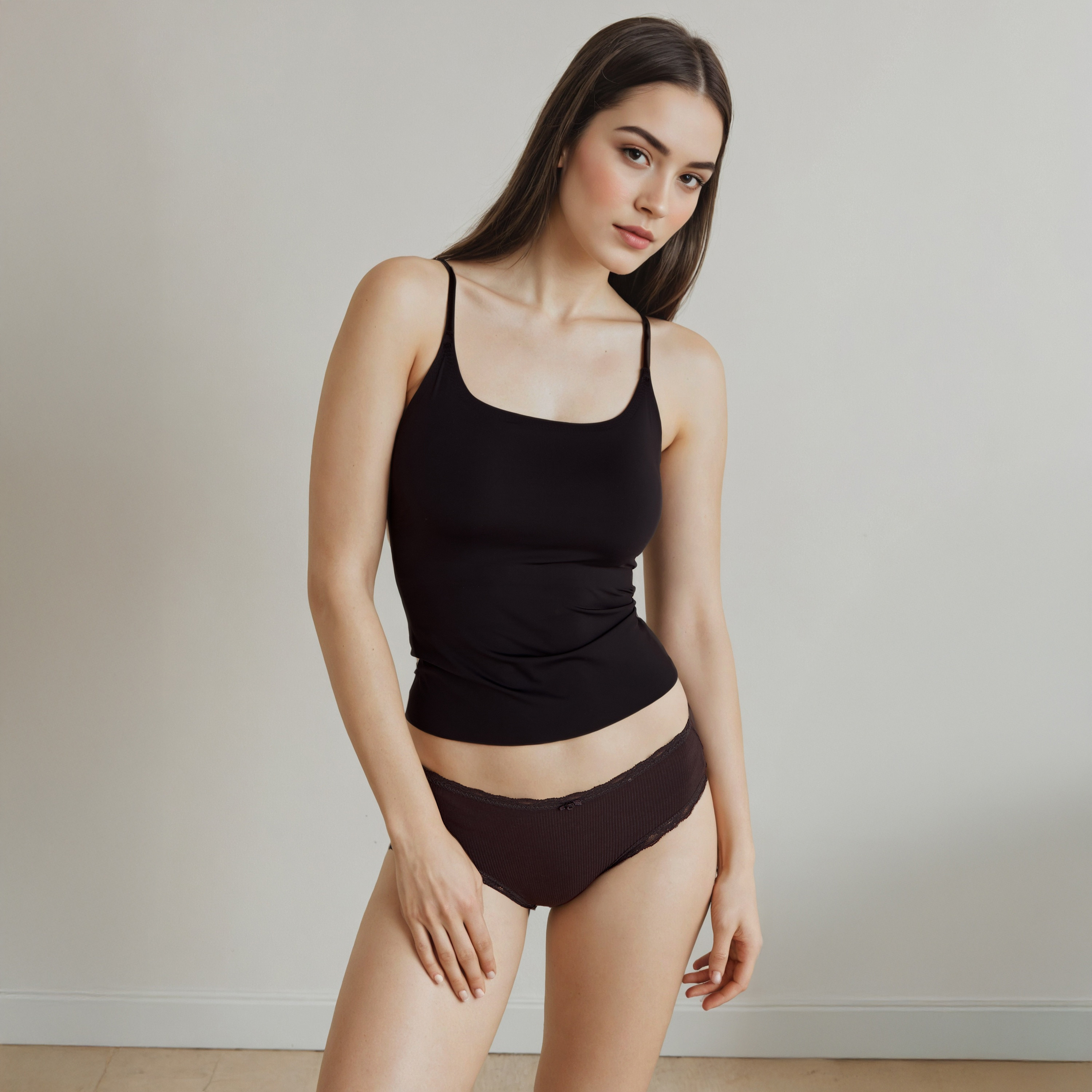 قميص داخلي بدون خياطة وبحمالات قابلة للتعديل-women-clothing-lingerie-camisoles-image-2