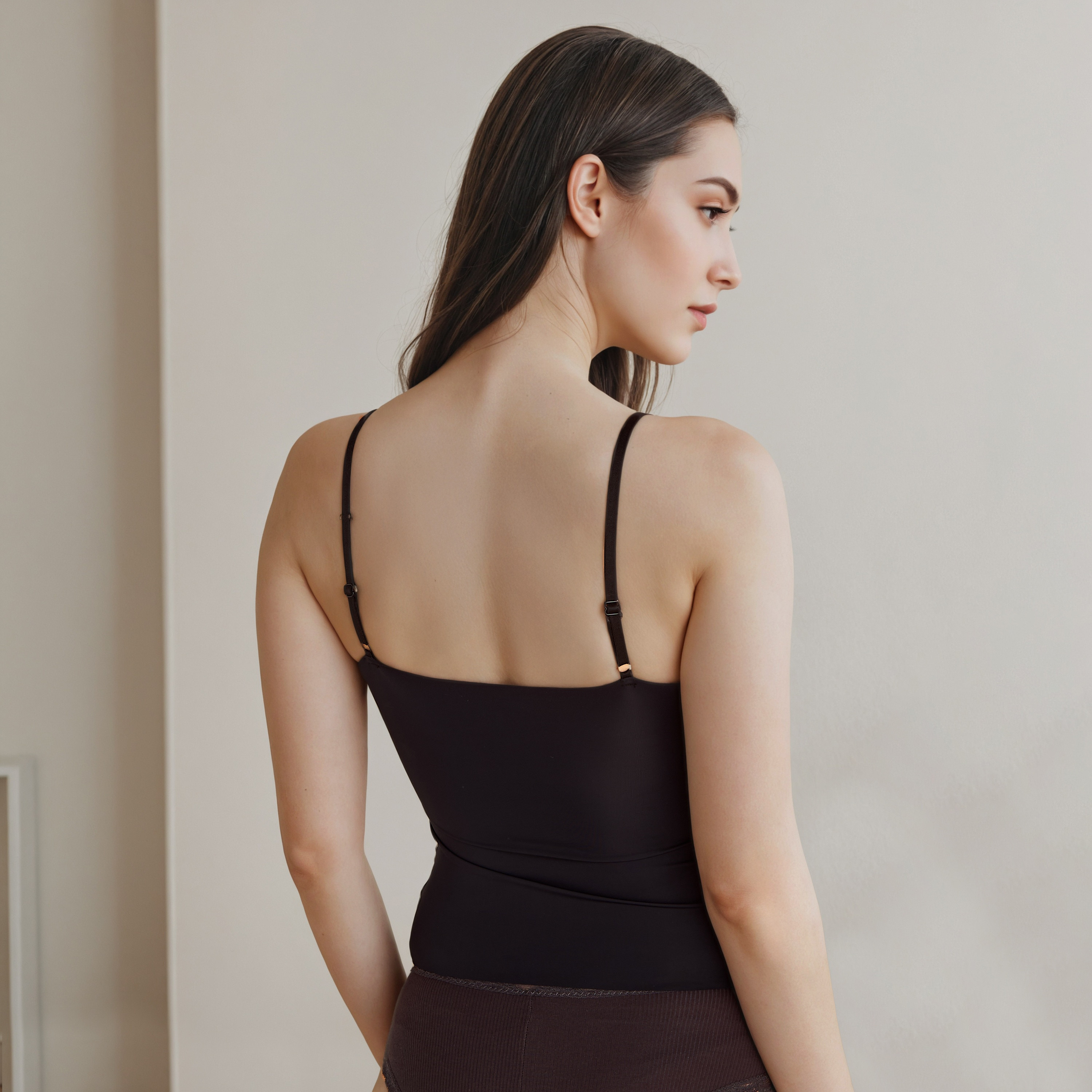 قميص داخلي بدون خياطة وبحمالات قابلة للتعديل-women-clothing-lingerie-camisoles-image-3