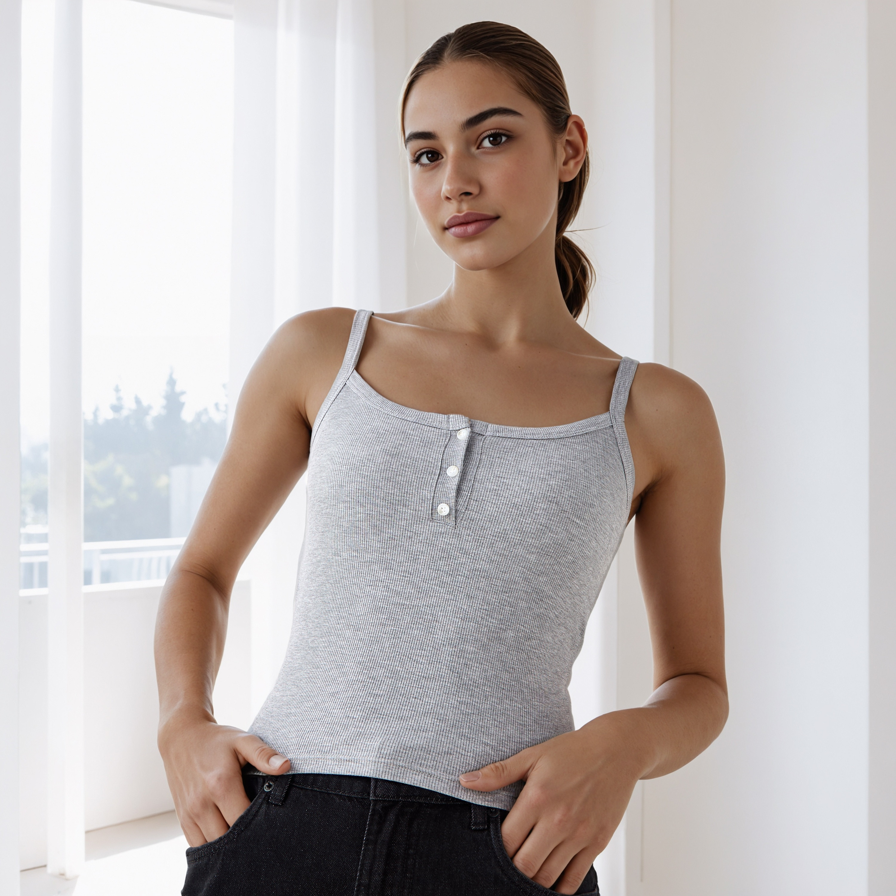 Ribbed Tank Top-women-clothing-lingerie-camisoles-image-1