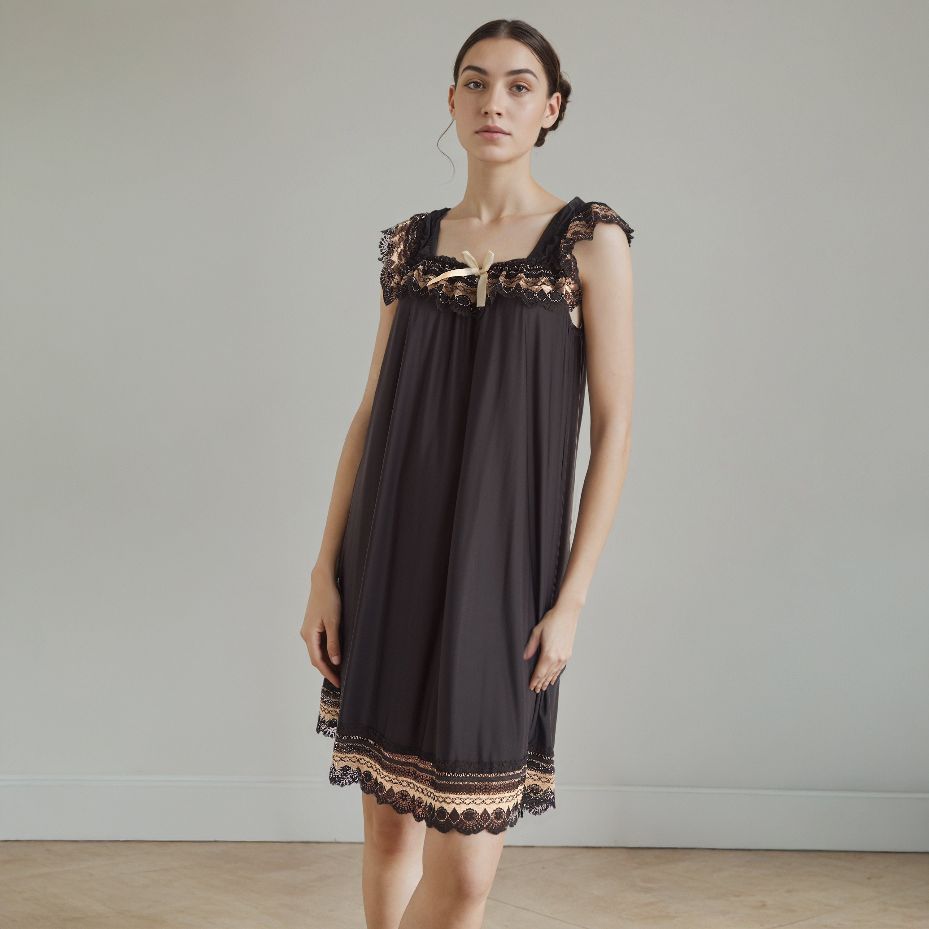 Lace Trim Bridal Night Dress with Thongs-women-clothing-nightwear-robes-image-5