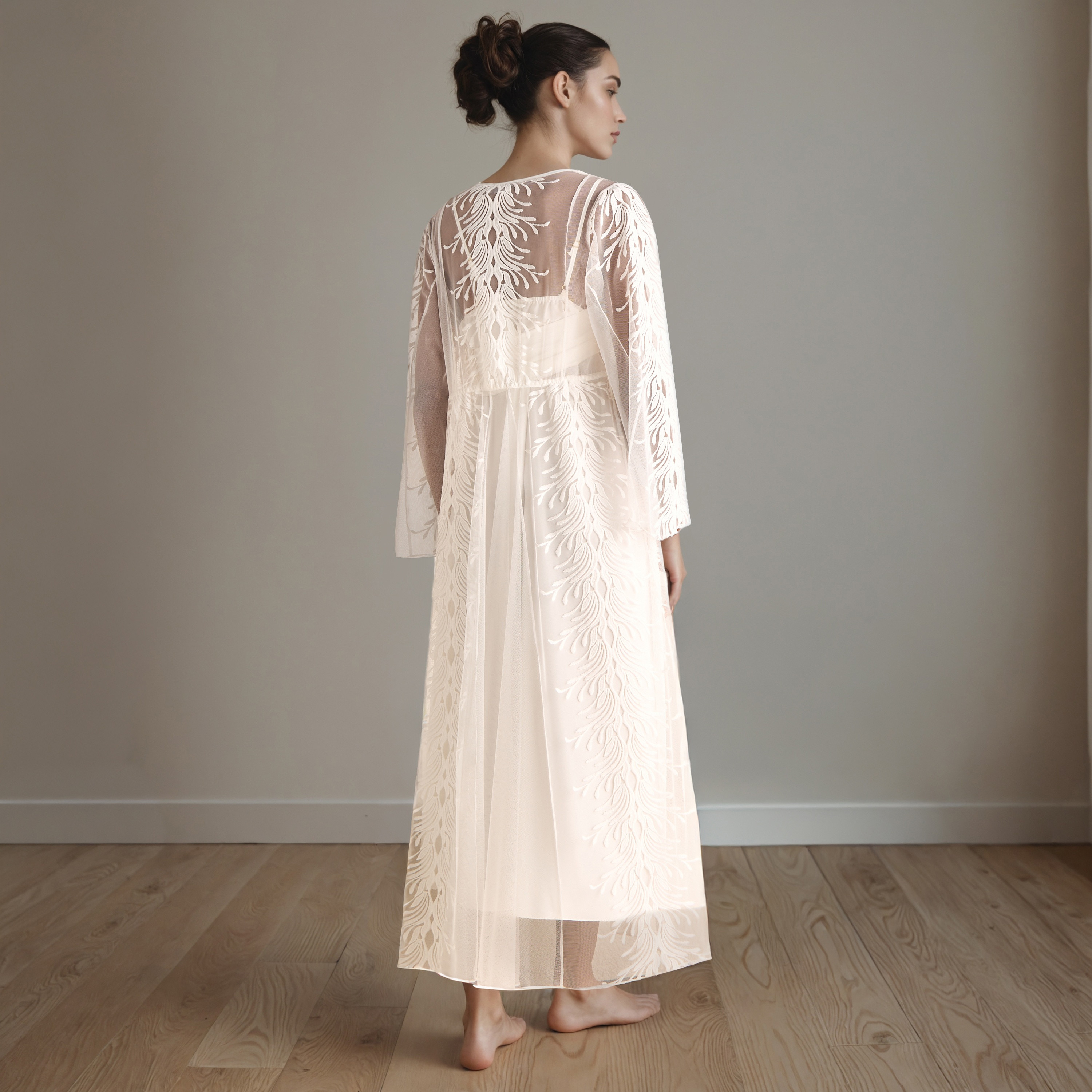 Lace Bridal Night Gown with Robe-women-clothing-nightwear-robes-image-2